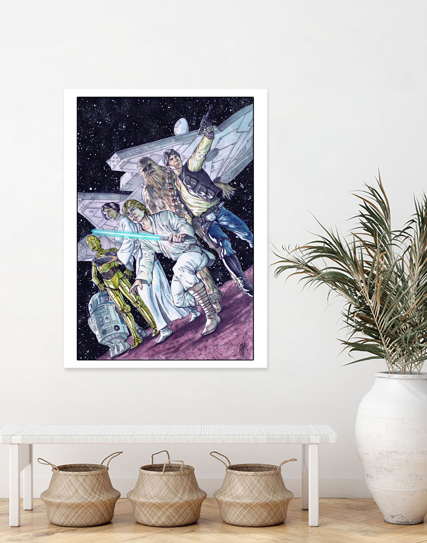 Star Wars by Carlos Eduardo Cunha on GIANT ART - black mixed media