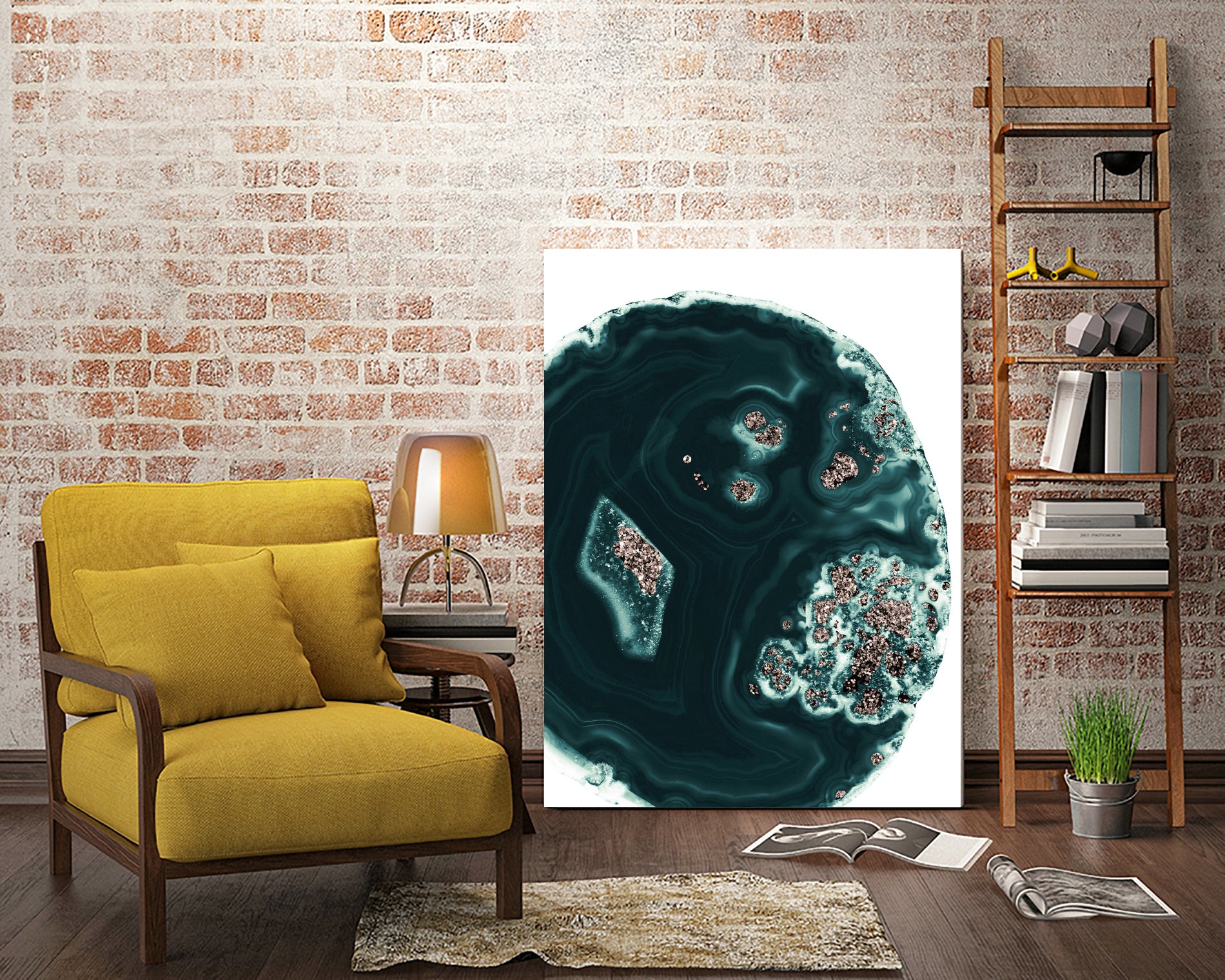 Malachite with Rose Gold Glitter #1 #shiny #gem #decor #art by Anita & Bella Jantz on GIANT ART - green photo illustration