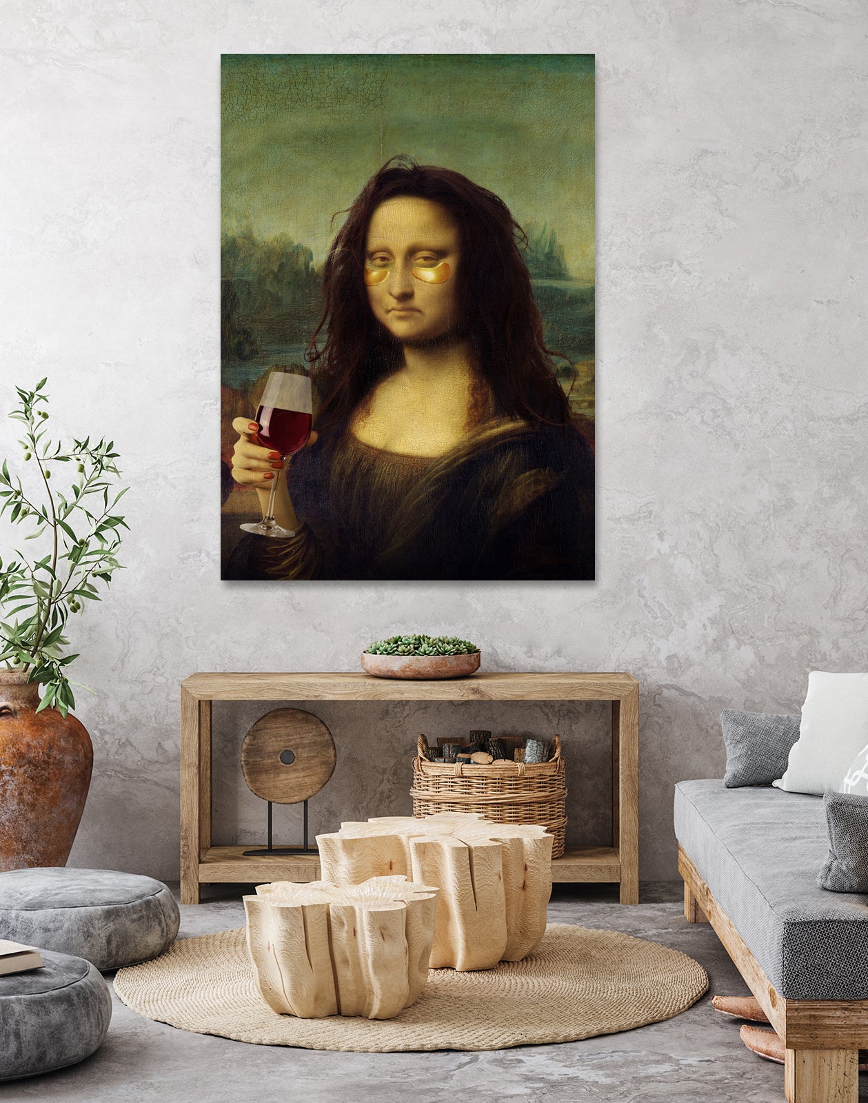 Monday Lisa by Artem Pozdnyakov on GIANT ART - brown photo illustration