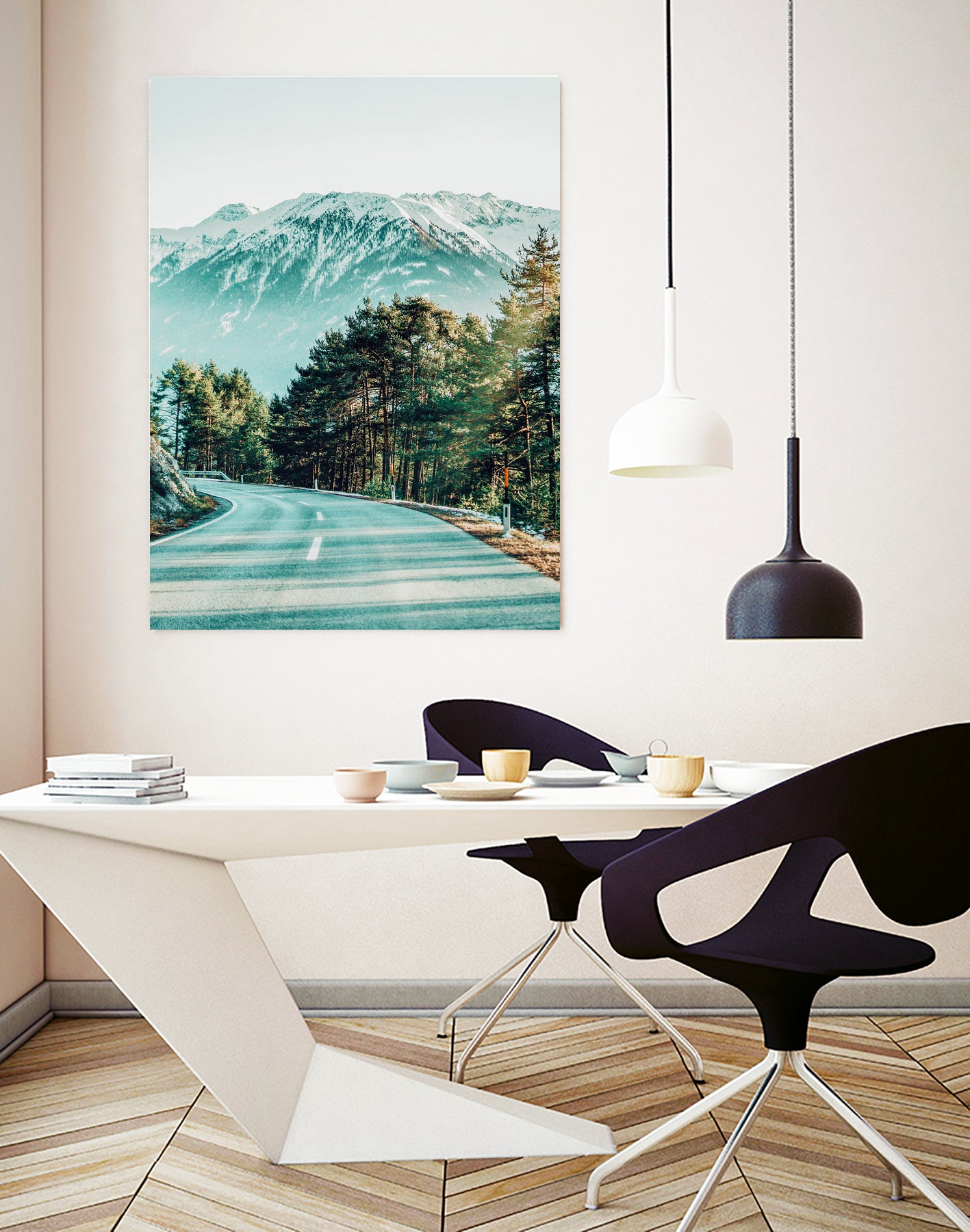 Road To Heaven by Uma Gokhale on GIANT ART - blue photo illustration