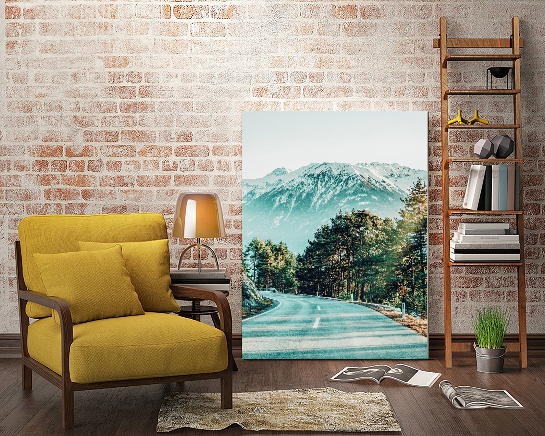 Road To Heaven by Uma Gokhale on GIANT ART - blue photo illustration