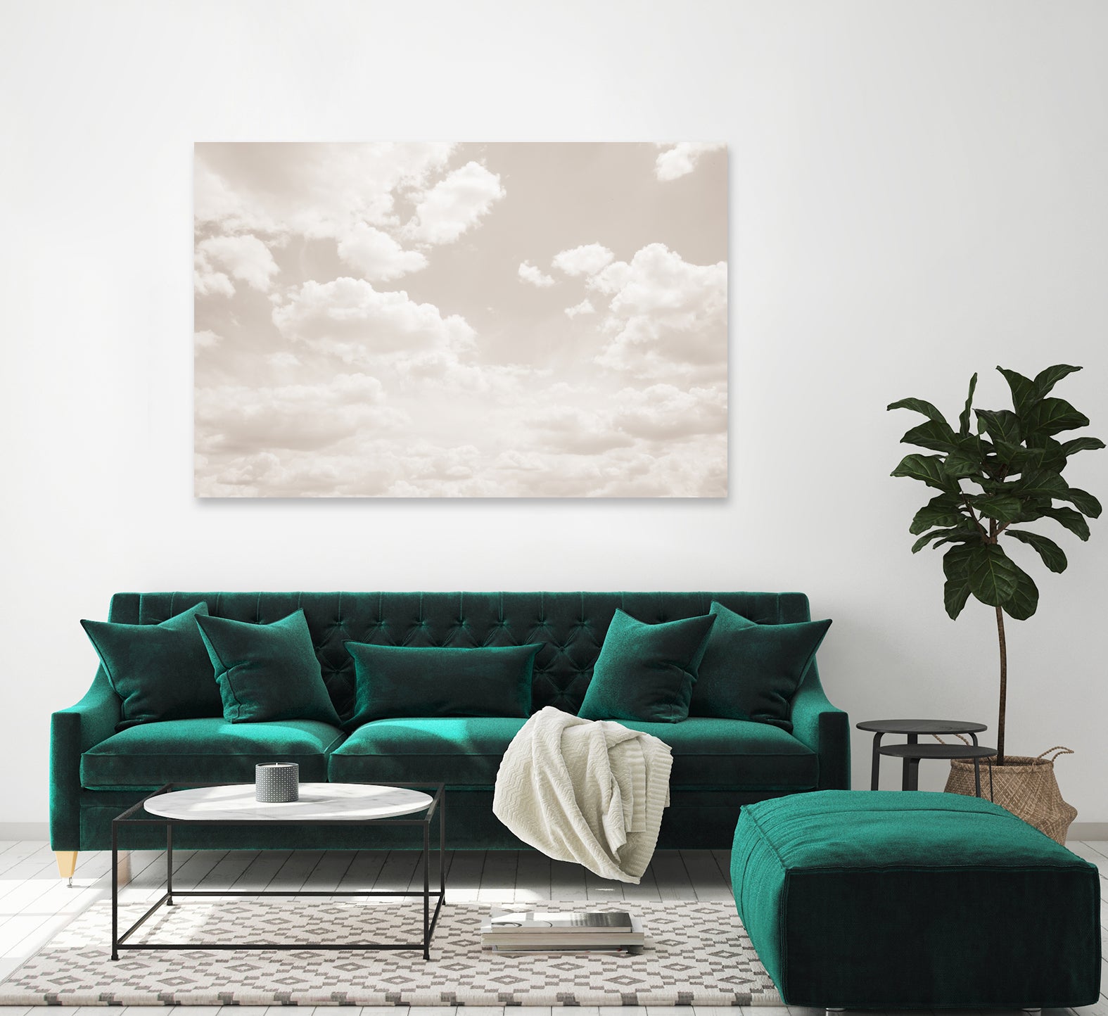 Dreamy Clouds 3 by Anitas Bellas Art on GIANT ART - coastal