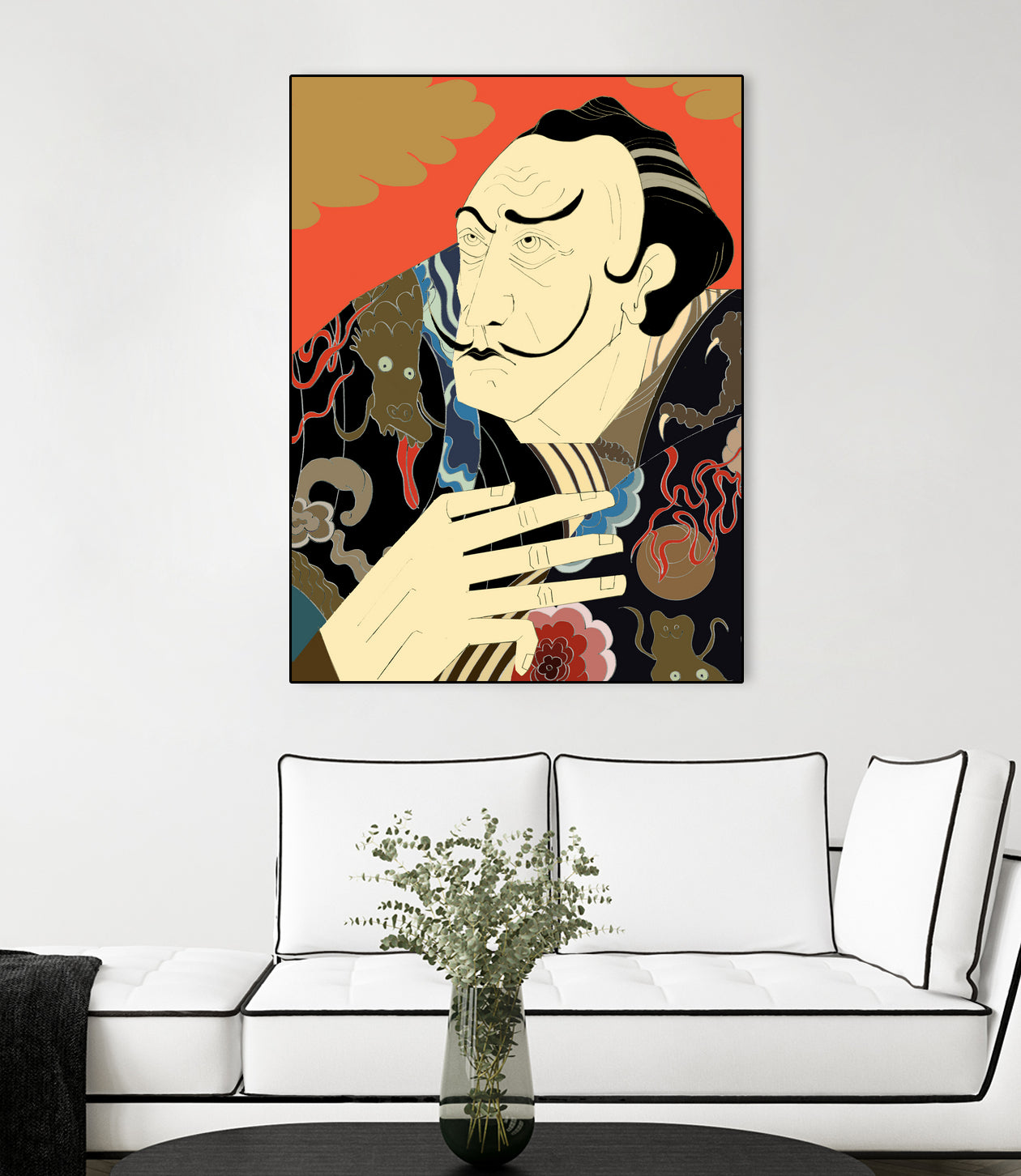 * “Japonica” / Salvador Dali by Kazuhiro Ishihara on GIANT ART - red photo illustration