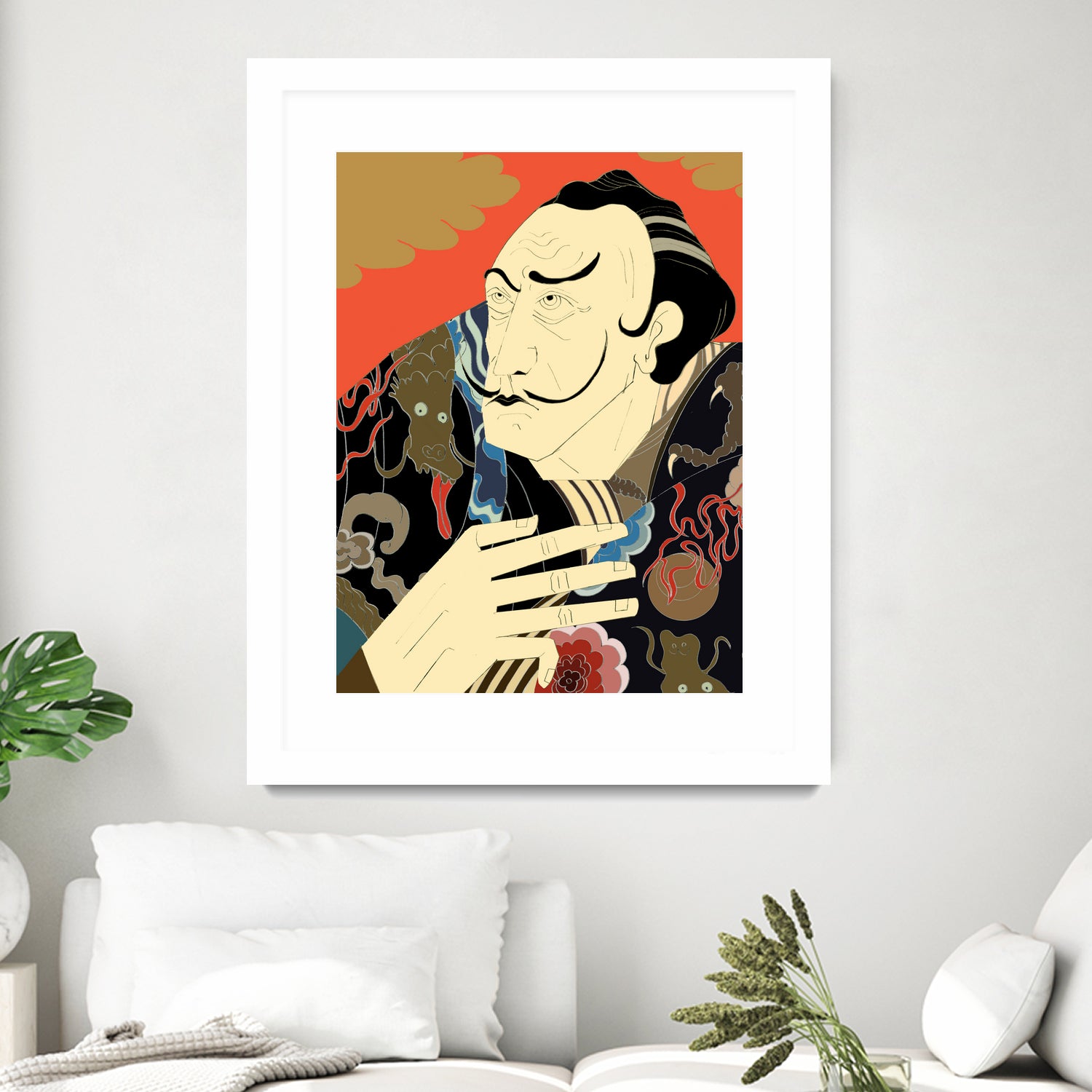 * “Japonica” / Salvador Dali by Kazuhiro Ishihara on GIANT ART - red photo illustration