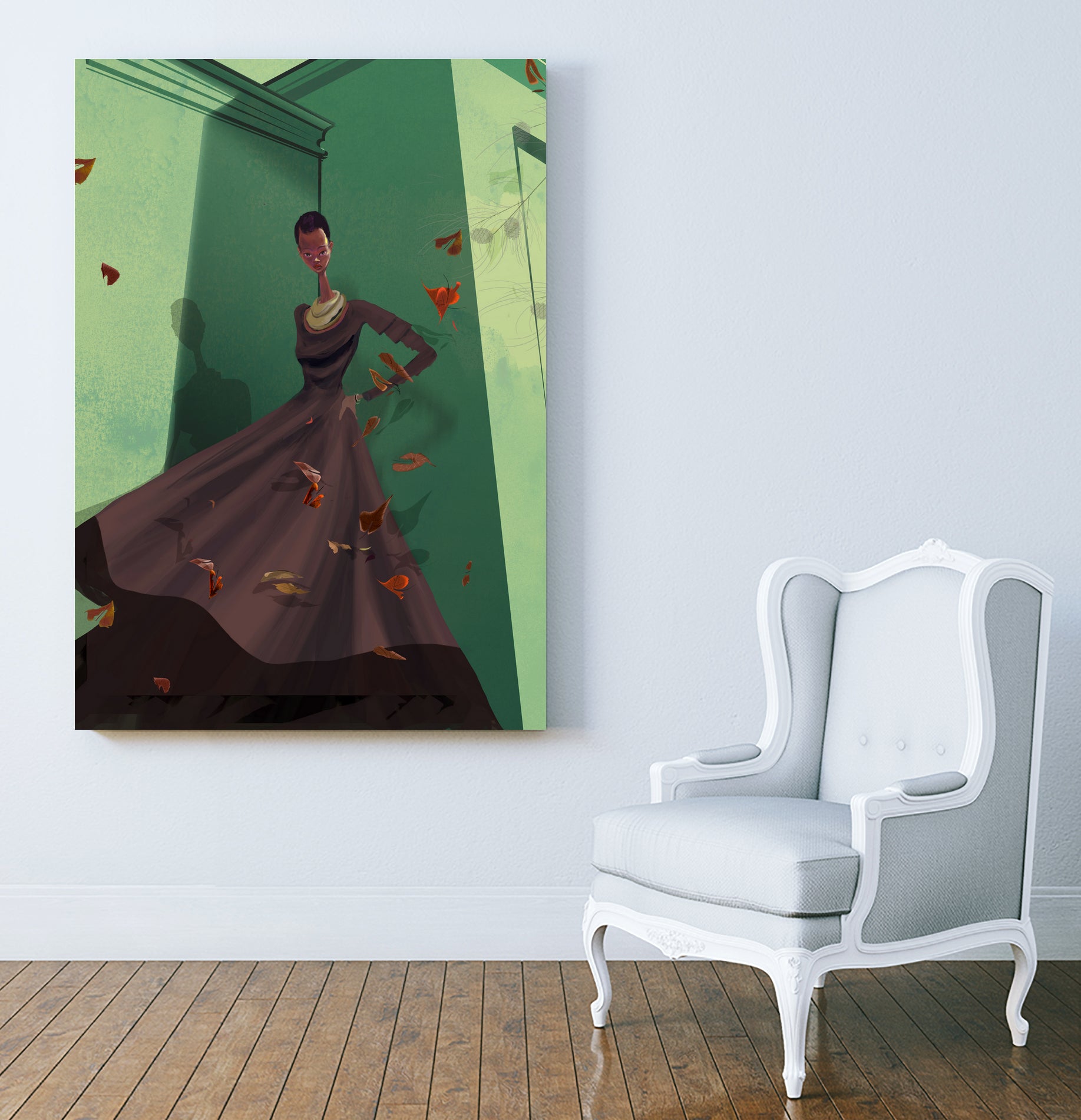 Spring Into AUTUMN by Ed Bell on GIANT ART - green digital drawing