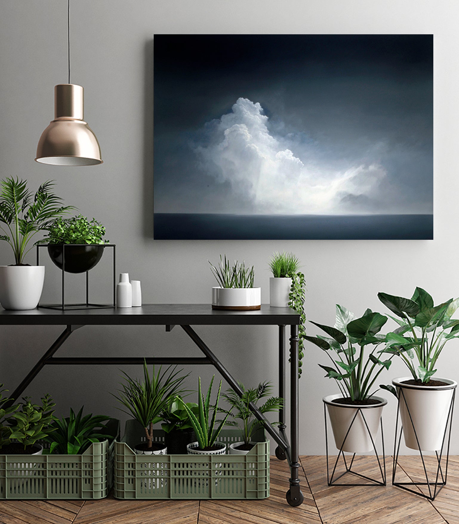 The Gathering by Robert Singleton on GIANT ART - gray digital painting