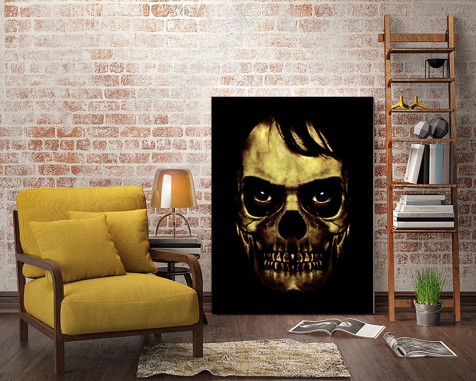 Angry Skull Monster Poster by Daniel Ferreira-Leites on GIANT ART - black photo manipulation