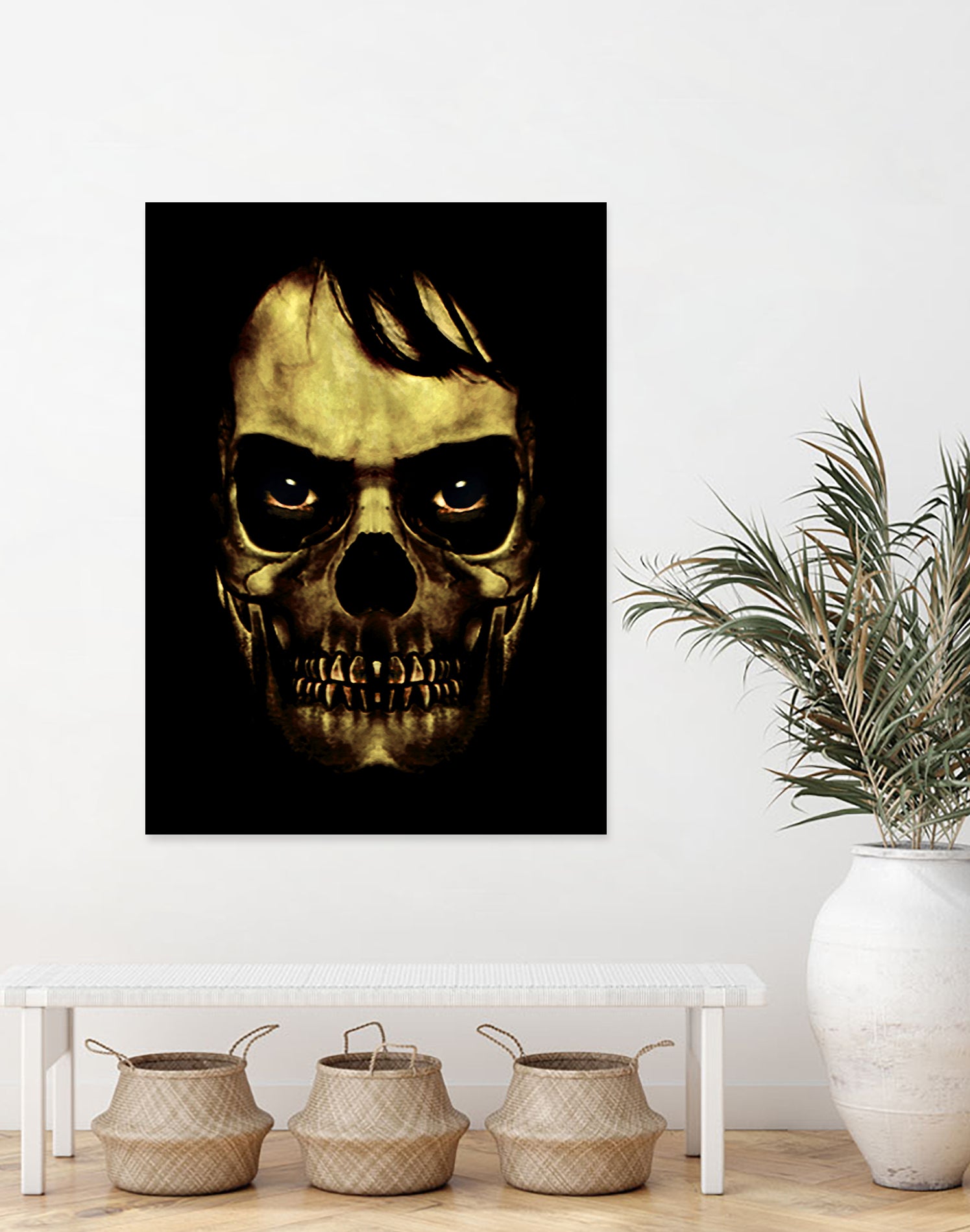 Angry Skull Monster Poster by Daniel Ferreira-Leites on GIANT ART - black photo manipulation