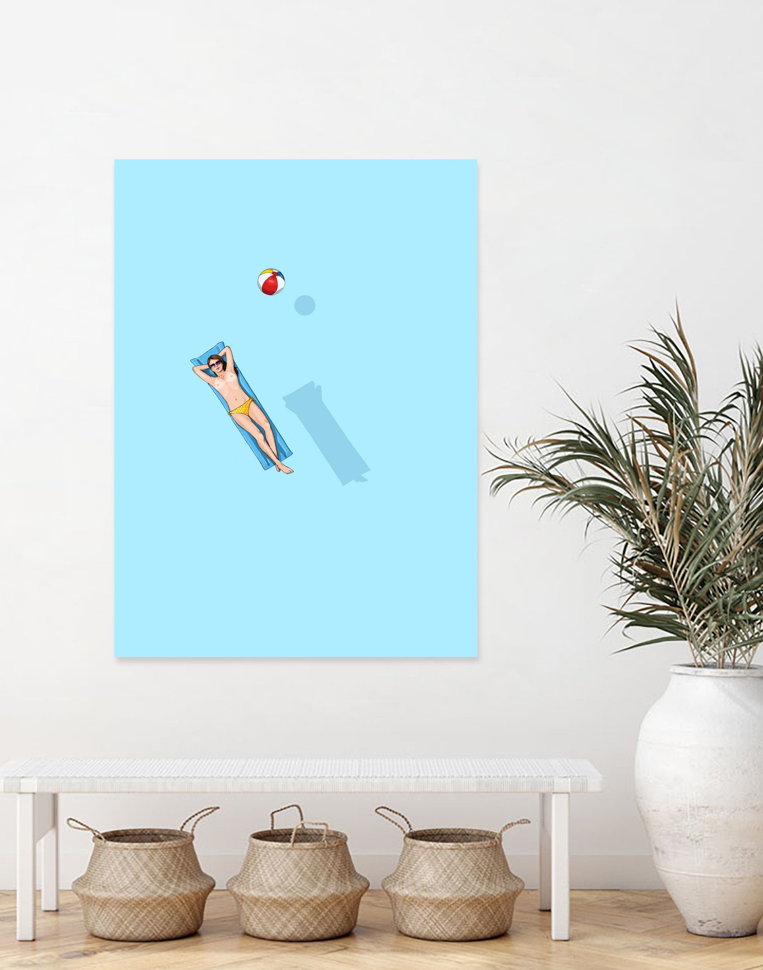 Float - Under the sun by Jason Ratliff on GIANT ART - blue digital painting