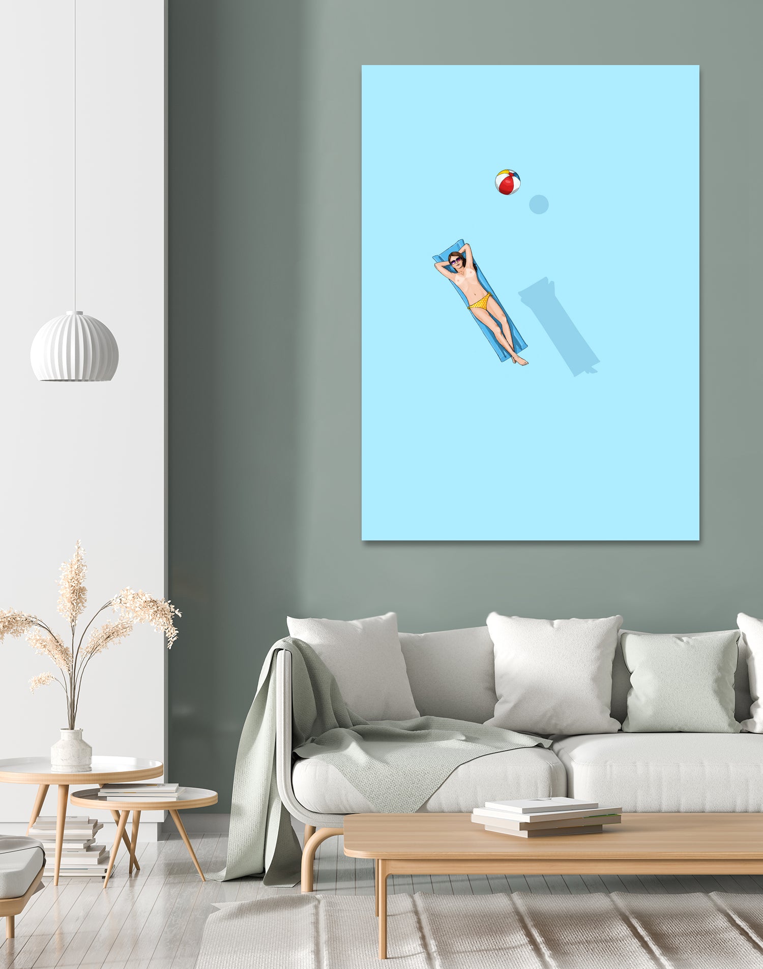 Float - Under the sun by Jason Ratliff on GIANT ART - blue digital painting