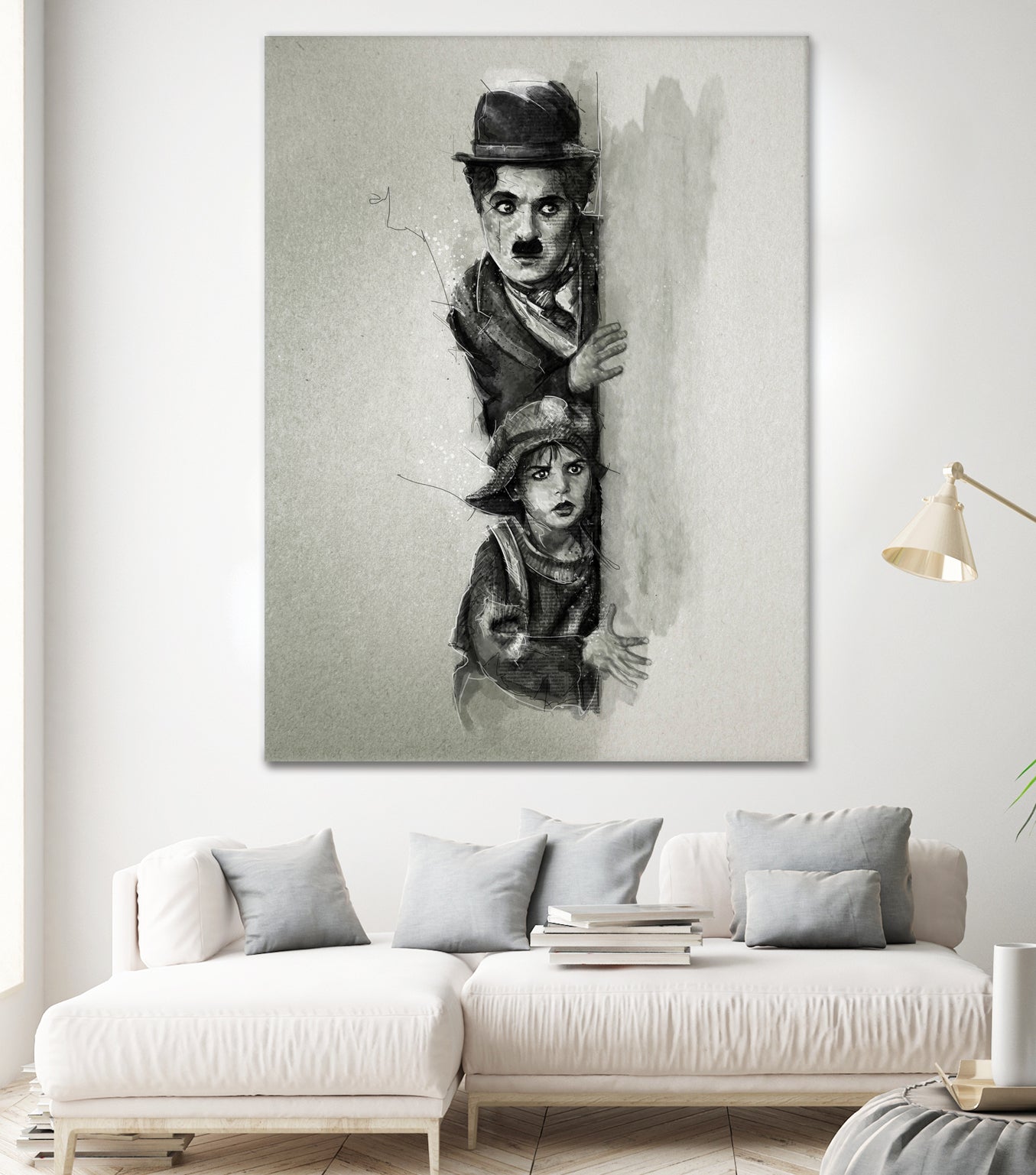 Charlie Chaplin - The Kid by Claudio Tosi on GIANT ART - black digital painting