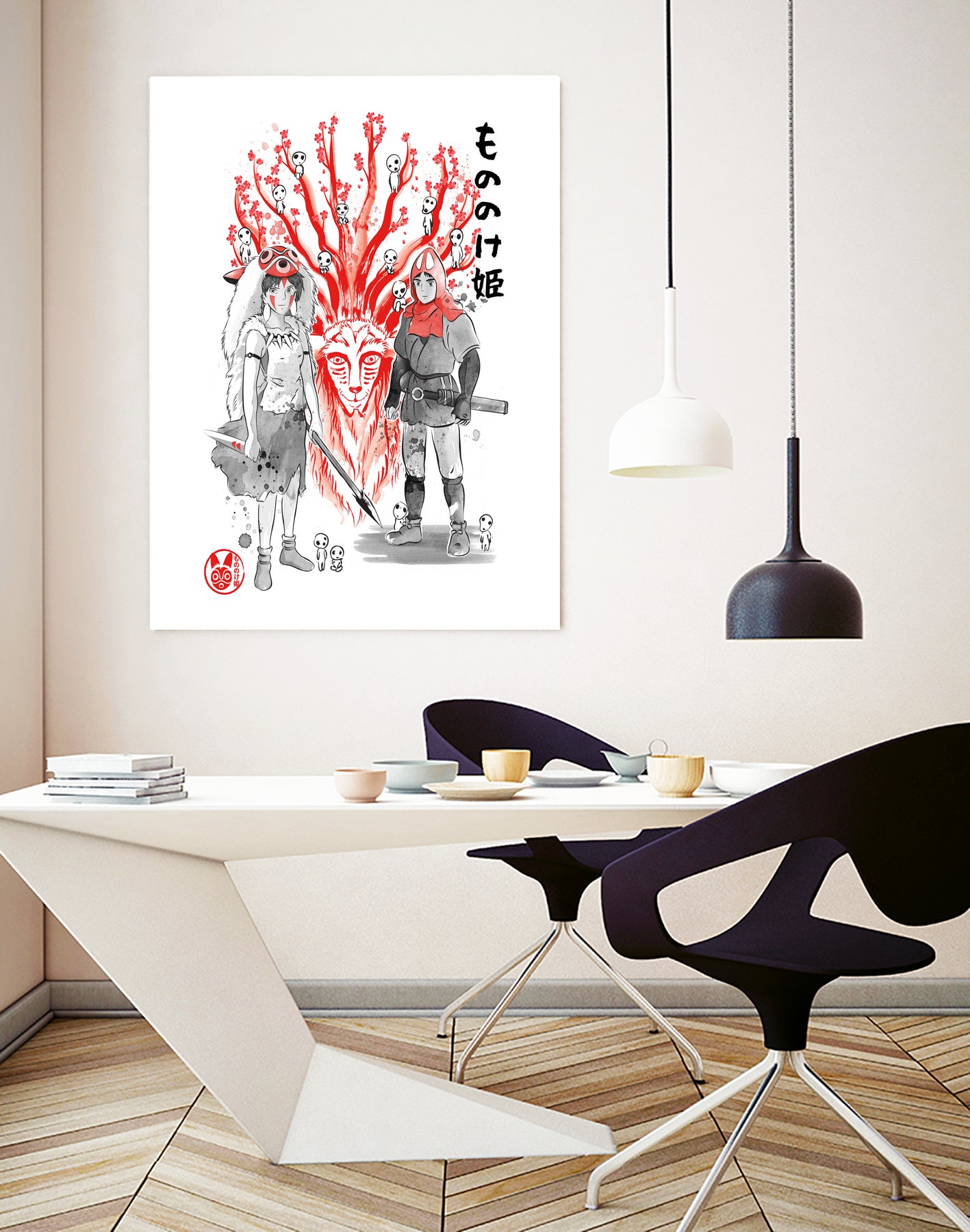 Wolf Princess sumi-e by Antonio Camarena on GIANT ART - white digital painting