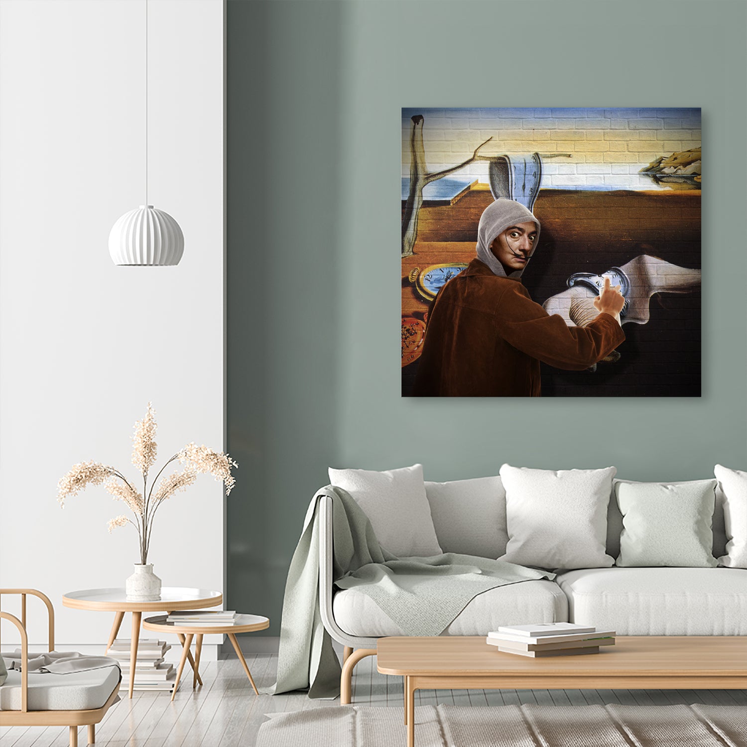 Street Art (Salvador Dali) by Mehmet Geren on GIANT ART - brown photo manipulation