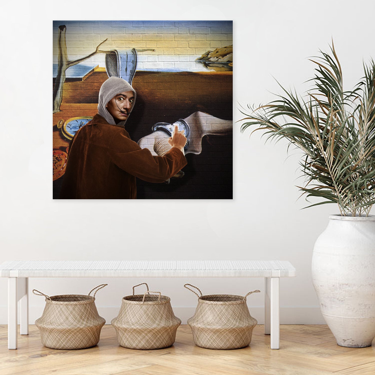 Street Art (Salvador Dali) by Mehmet Geren on GIANT ART - brown photo manipulation