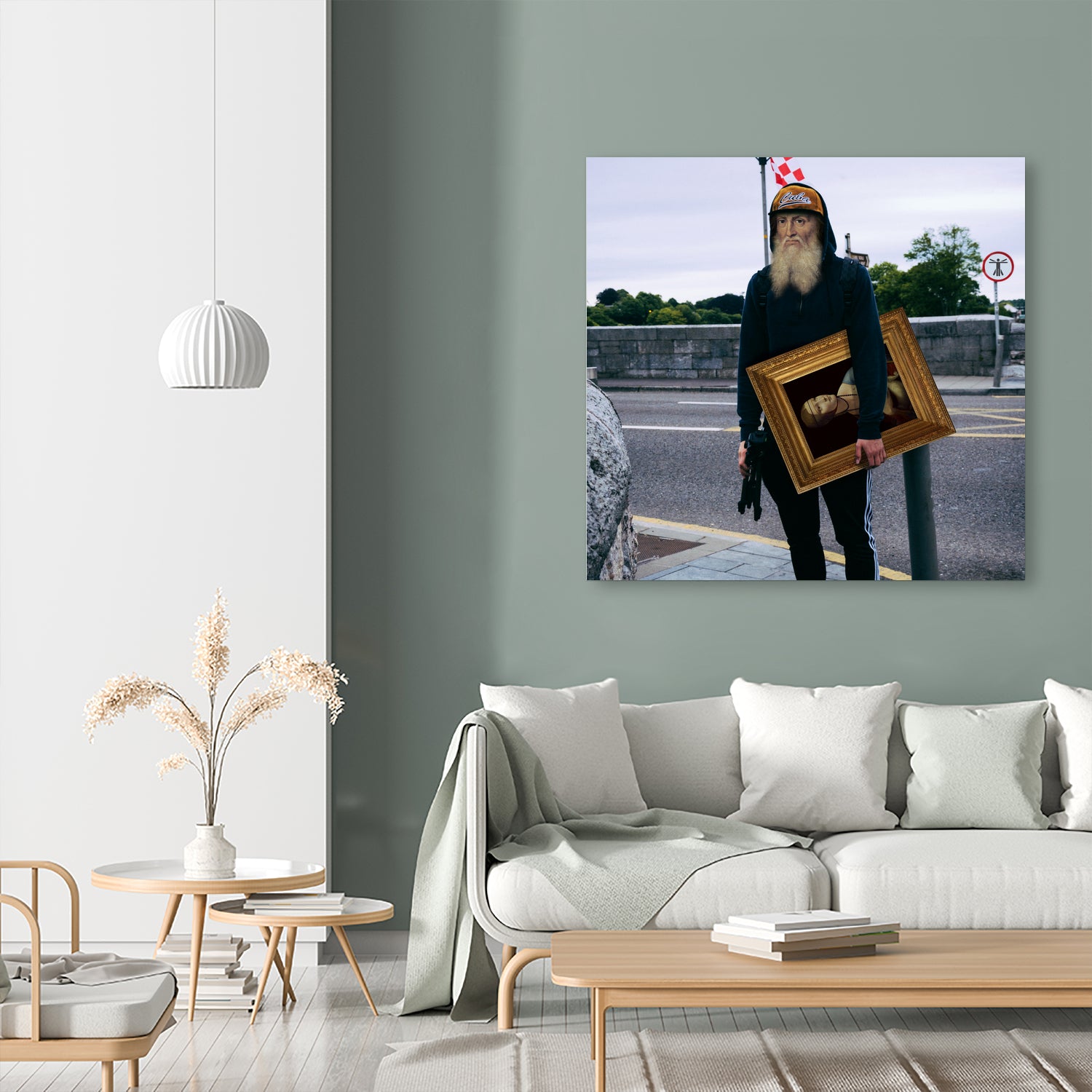 When Art Meets Real Life I by Mehmet Geren on GIANT ART - gray photo manipulation