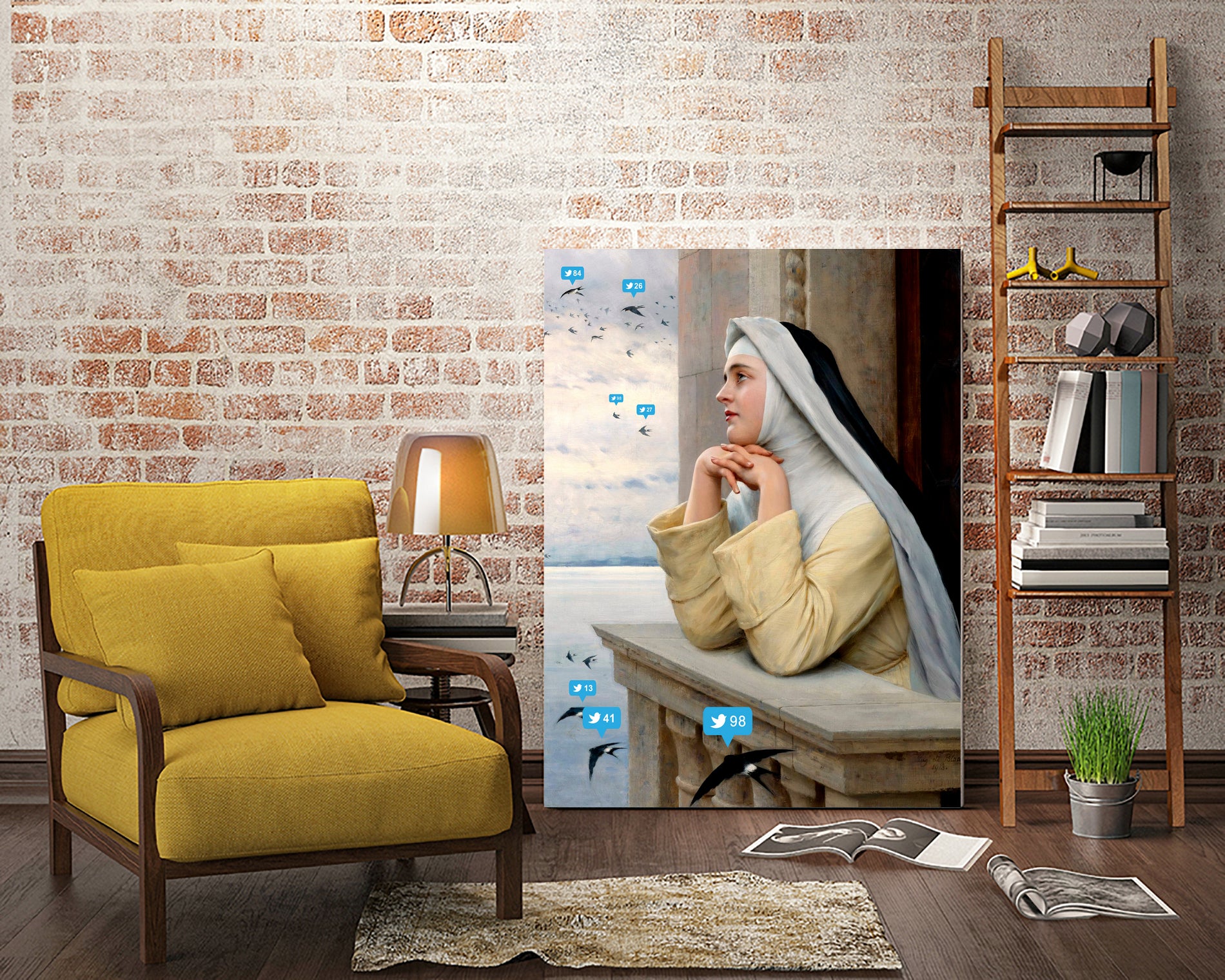 First Tweet by Mehmet Geren on GIANT ART - yellow photo manipulation