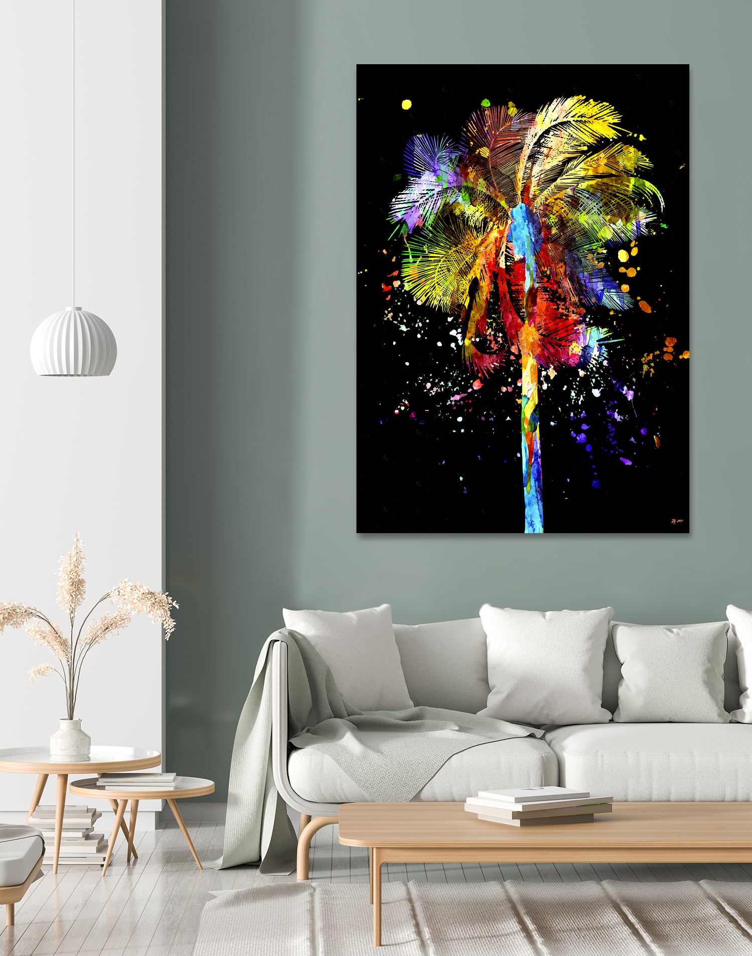 Palm Tree by Daniel Janda on GIANT ART - black mixed media