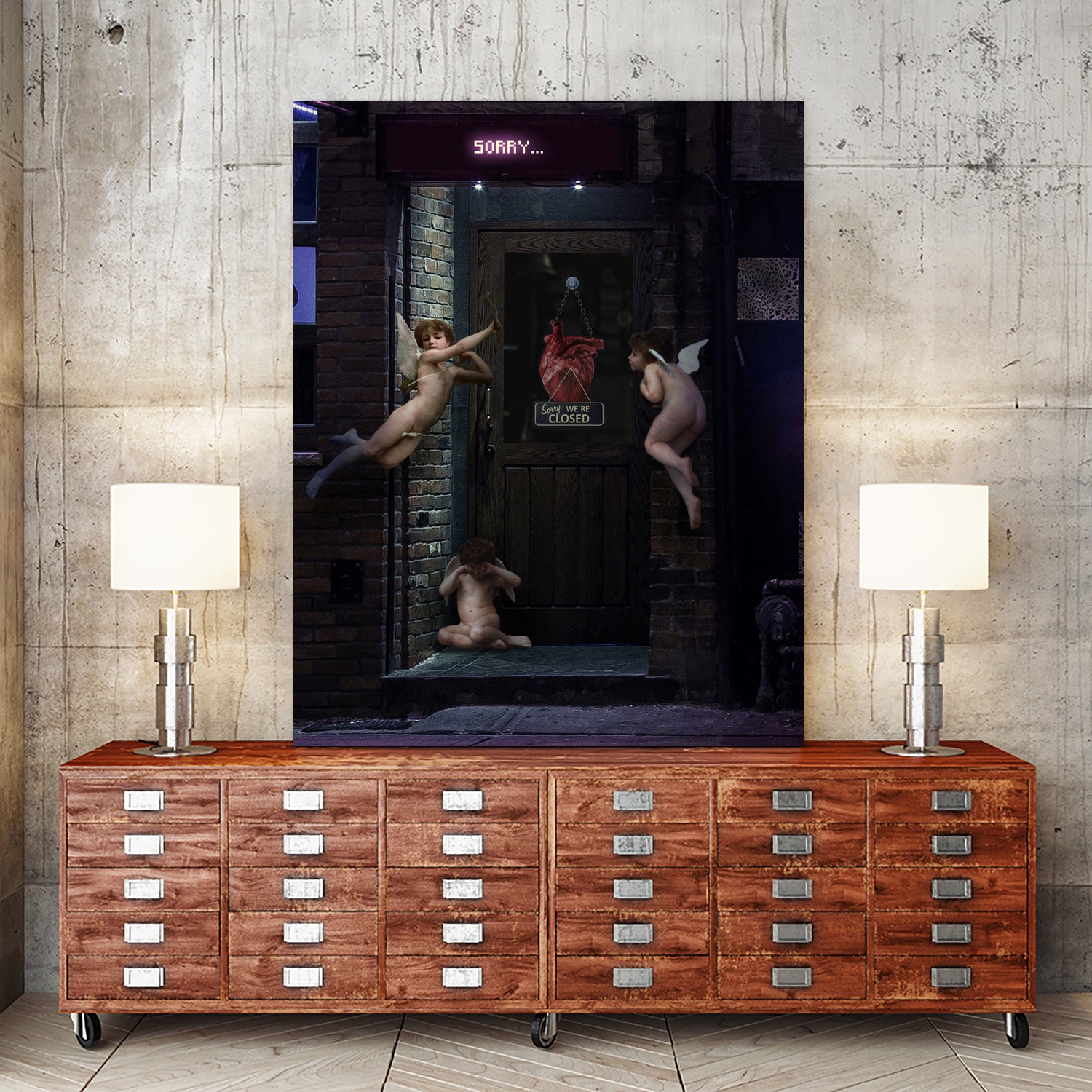 Sorry We're Closed... by Mehmet Geren on GIANT ART - blue photo manipulation