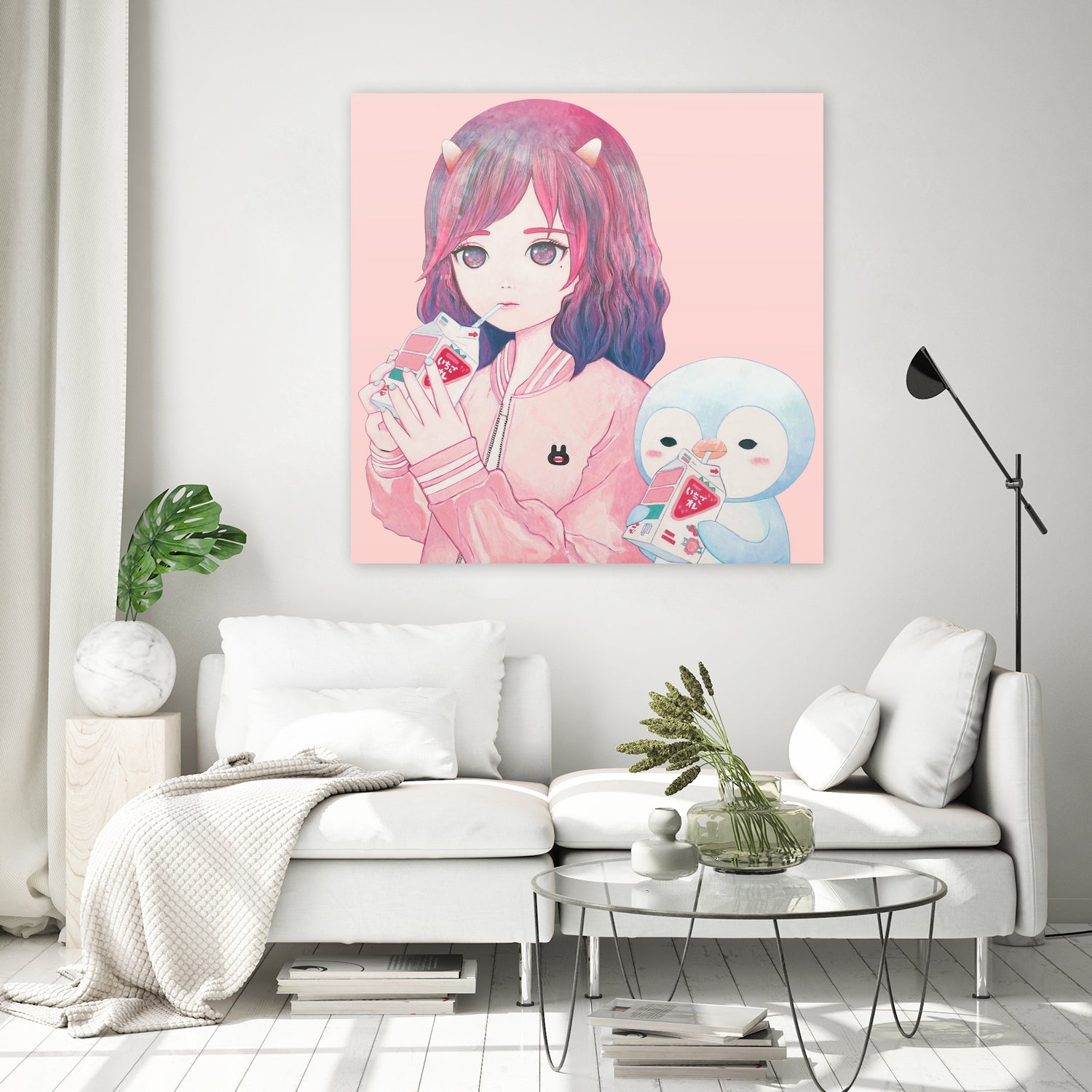 iCHiGO FRIENDS by Kaoru Hasegawa on GIANT ART - pink cartooning