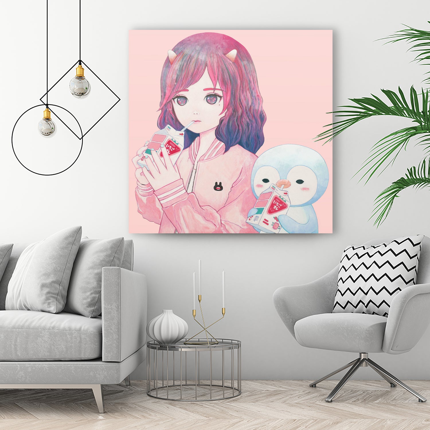 iCHiGO FRIENDS by Kaoru Hasegawa on GIANT ART - pink cartooning