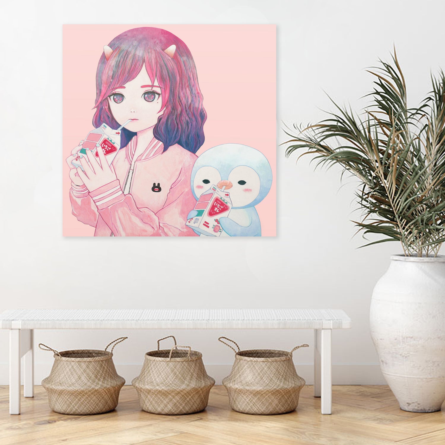 iCHiGO FRIENDS by Kaoru Hasegawa on GIANT ART - pink cartooning
