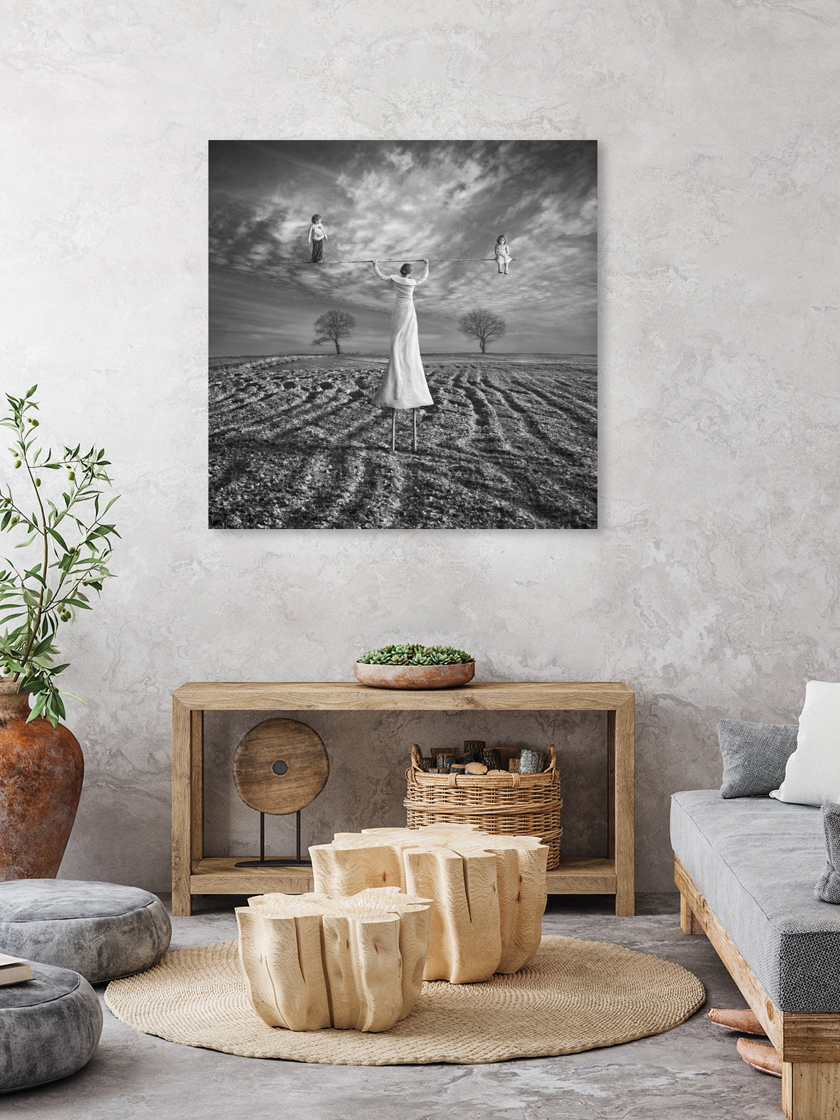 Motherhood 2 by Dariusz Klimczak on GIANT ART - gray photo illustration