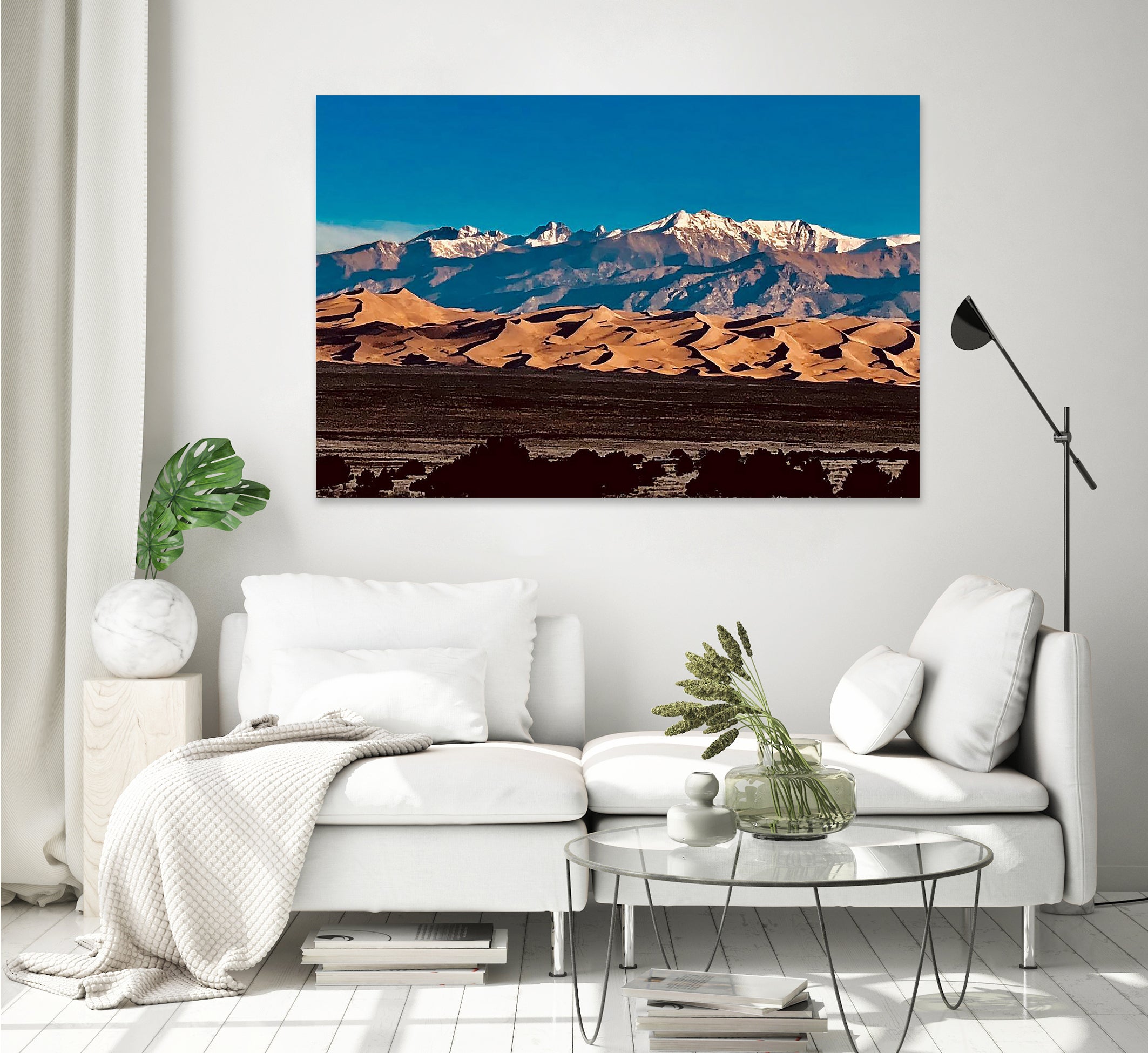 Sand Dunes Early Morning by Tim Loomis on GIANT ART - blue photo manipulation