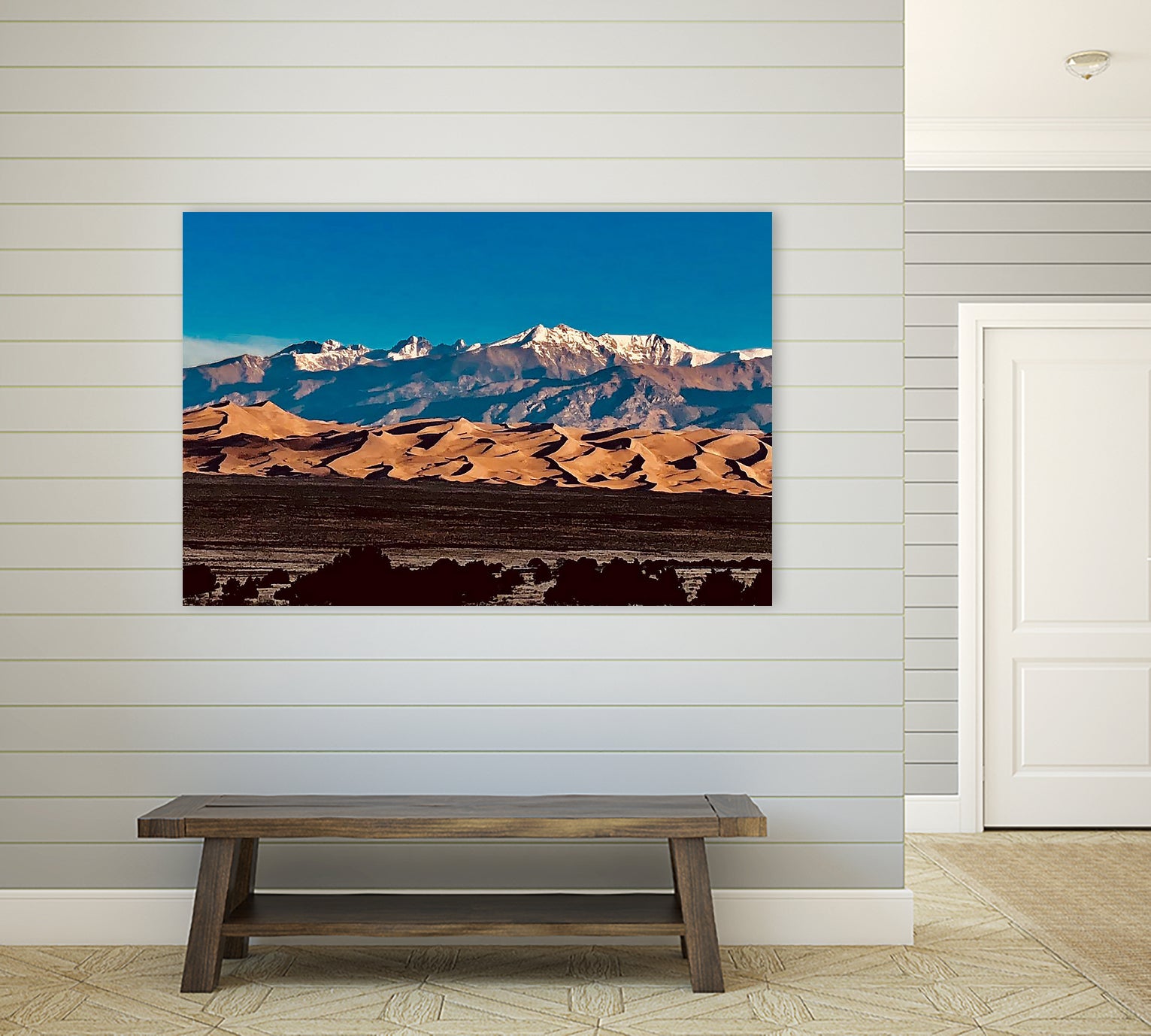 Sand Dunes Early Morning by Tim Loomis on GIANT ART - blue photo manipulation