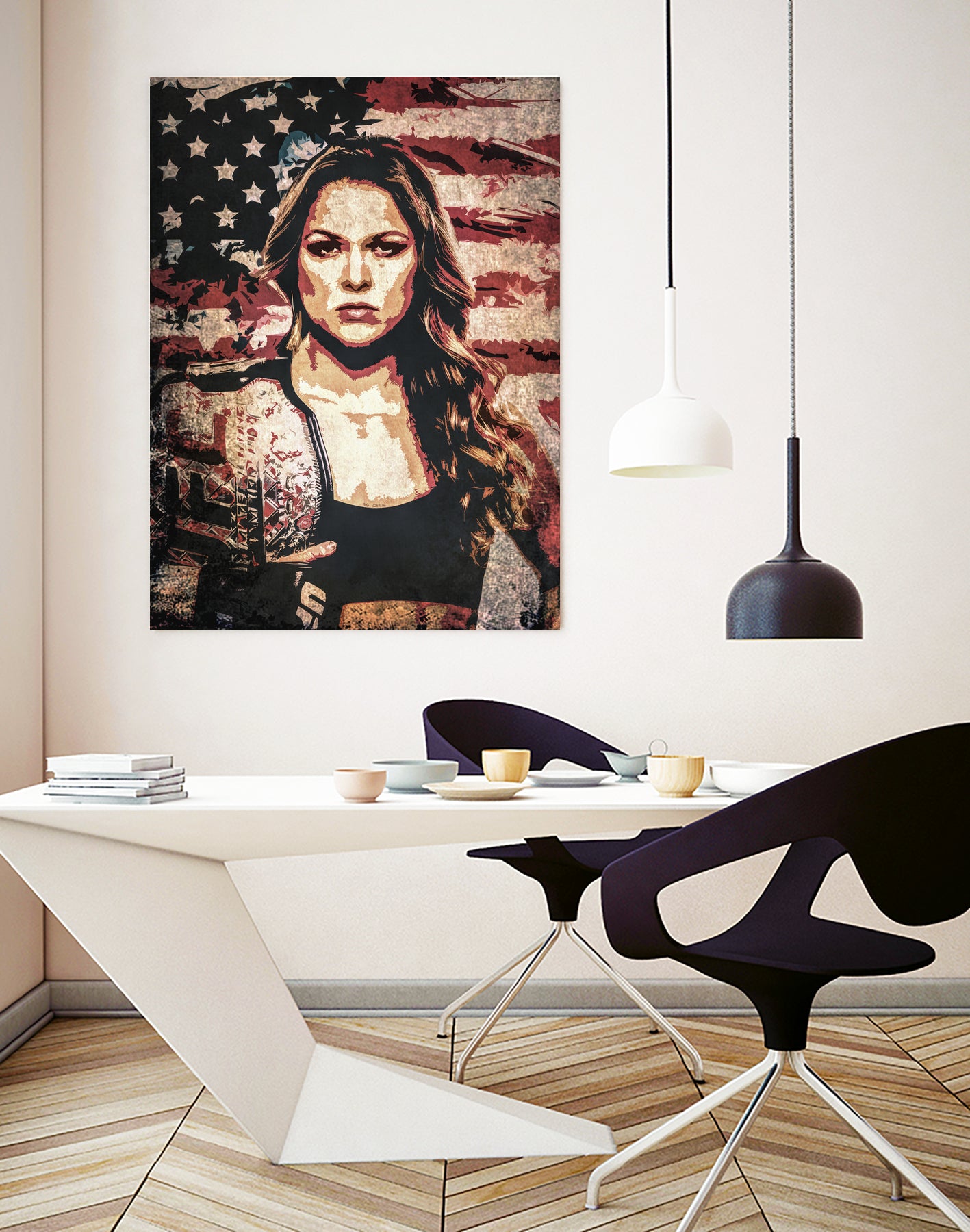 Ronda Rousey by Jurijs Permanickis on GIANT ART - red digital painting