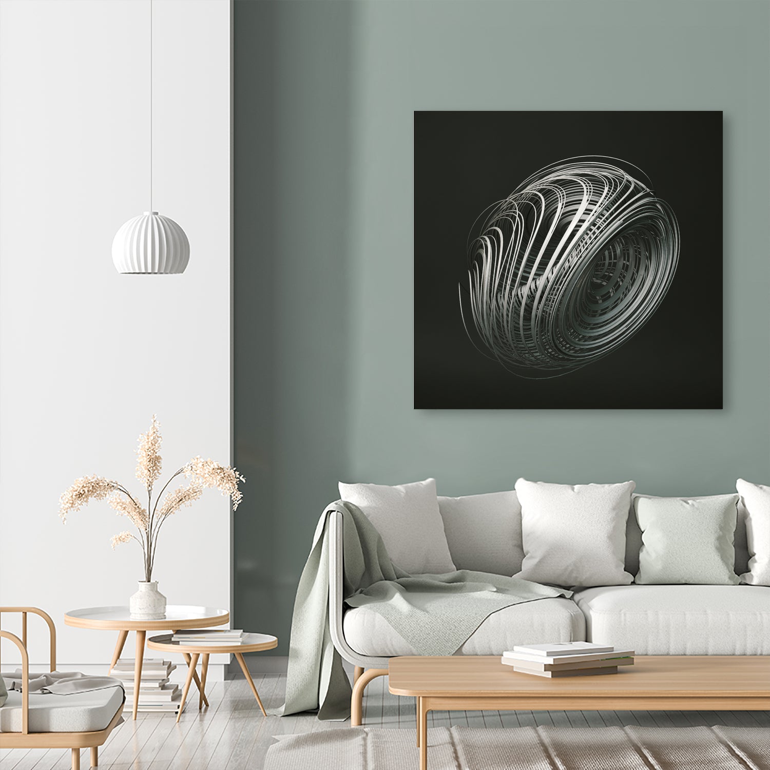 Strange Attractors Dequan Li 05 by David Ferreira on GIANT ART - gray 3d art