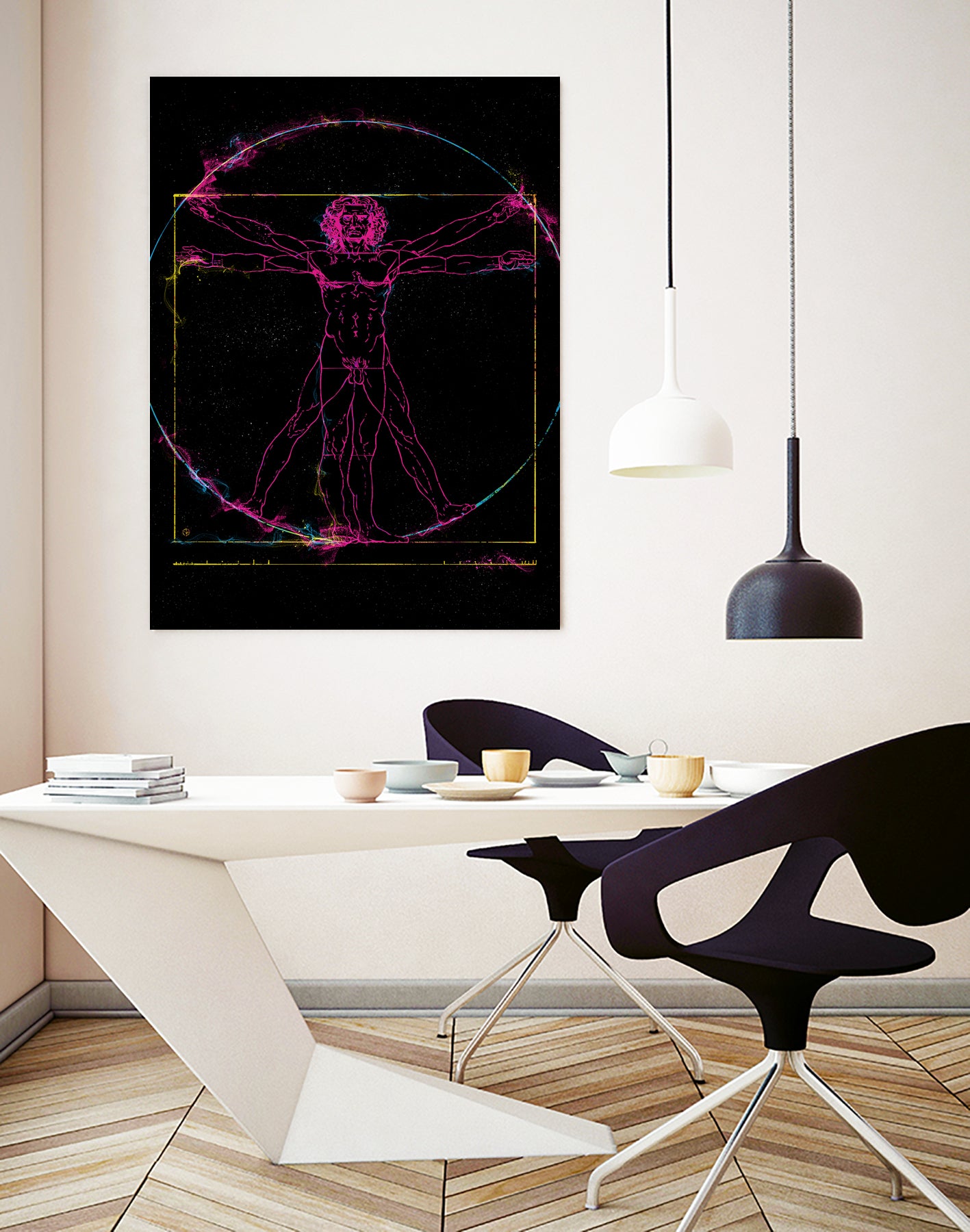 Vitruvian Man by Nikita Abakumov on GIANT ART - black digital painting