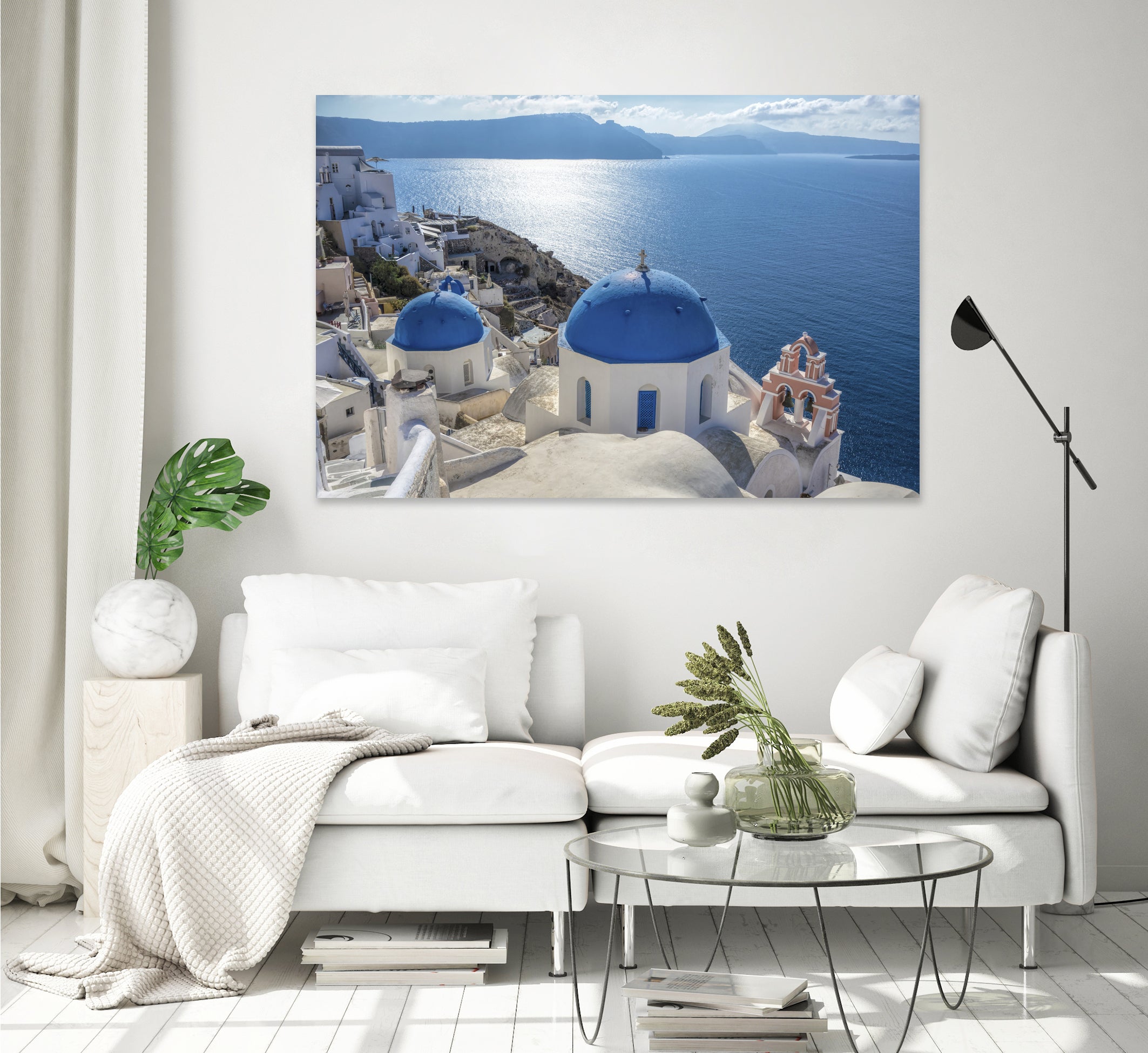 Santorini, Greece by I Bjork on GIANT ART - blue photo illustration