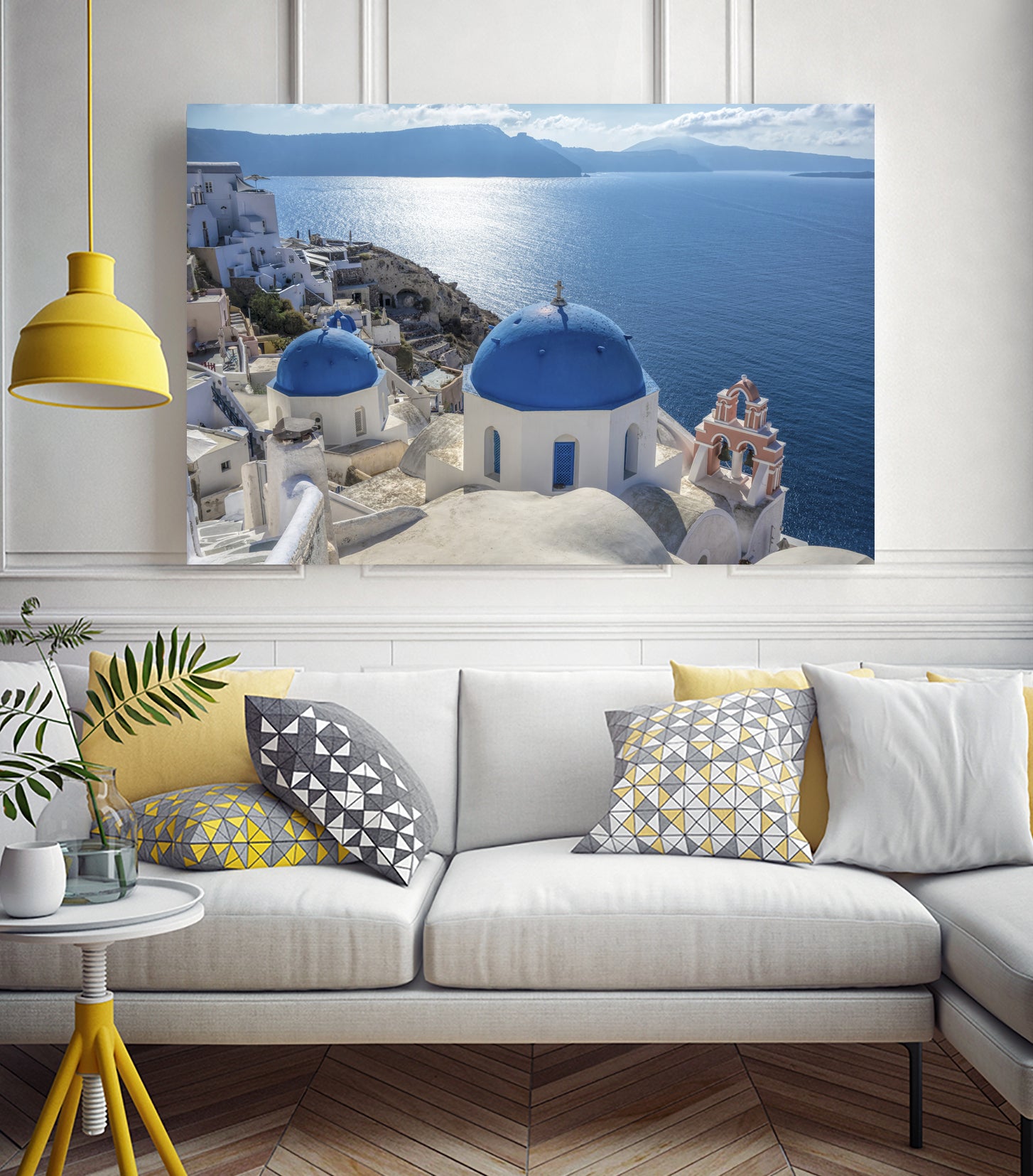 Santorini, Greece by I Bjork on GIANT ART - blue photo illustration