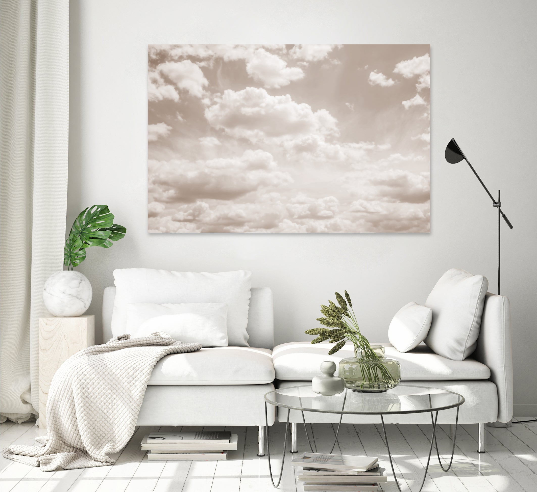 Soft Beige Clouds 4 by Anitas Bellas Art on GIANT ART - beige coastal beige