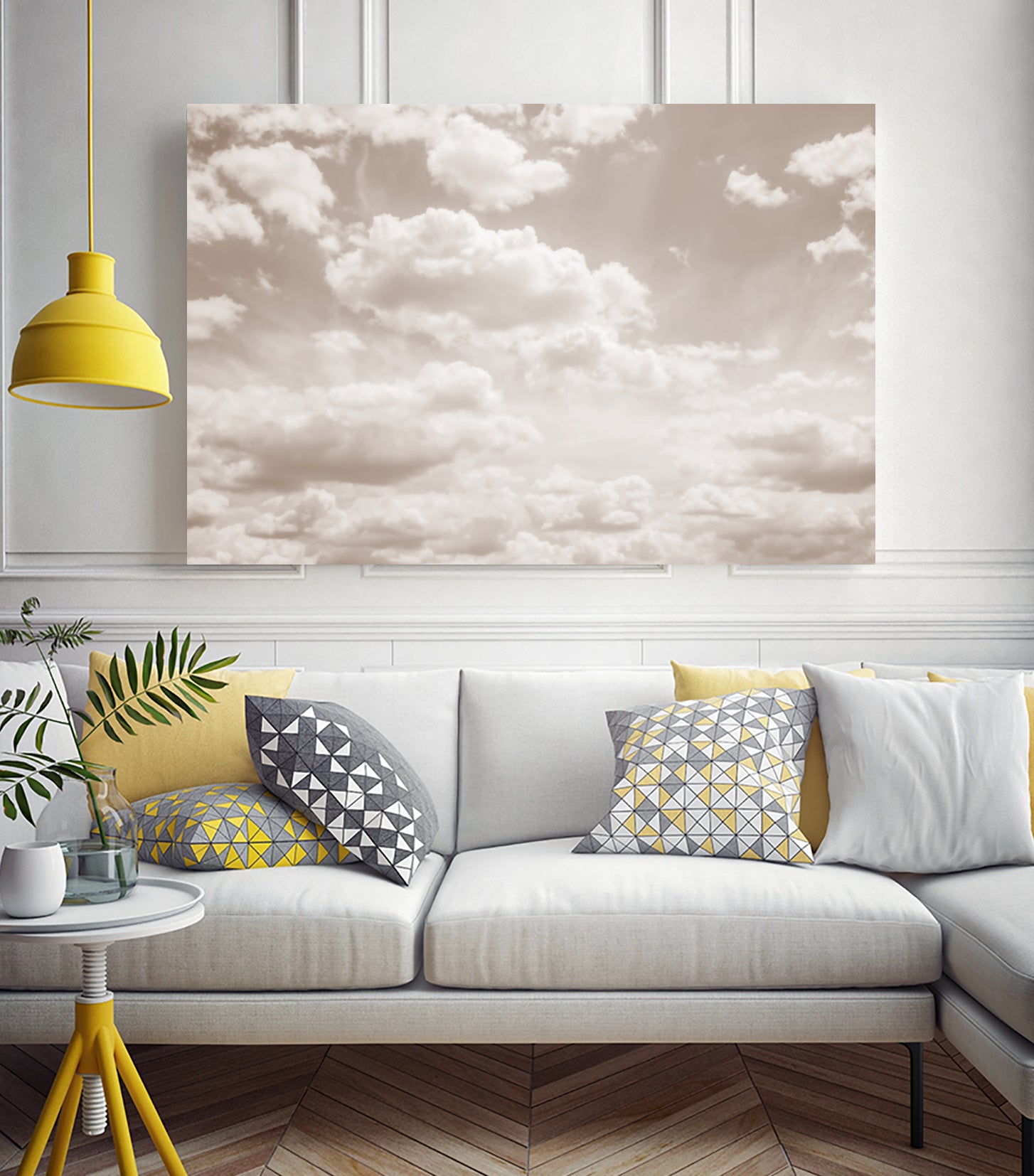 Soft Beige Clouds 4 by Anitas Bellas Art on GIANT ART - beige coastal beige