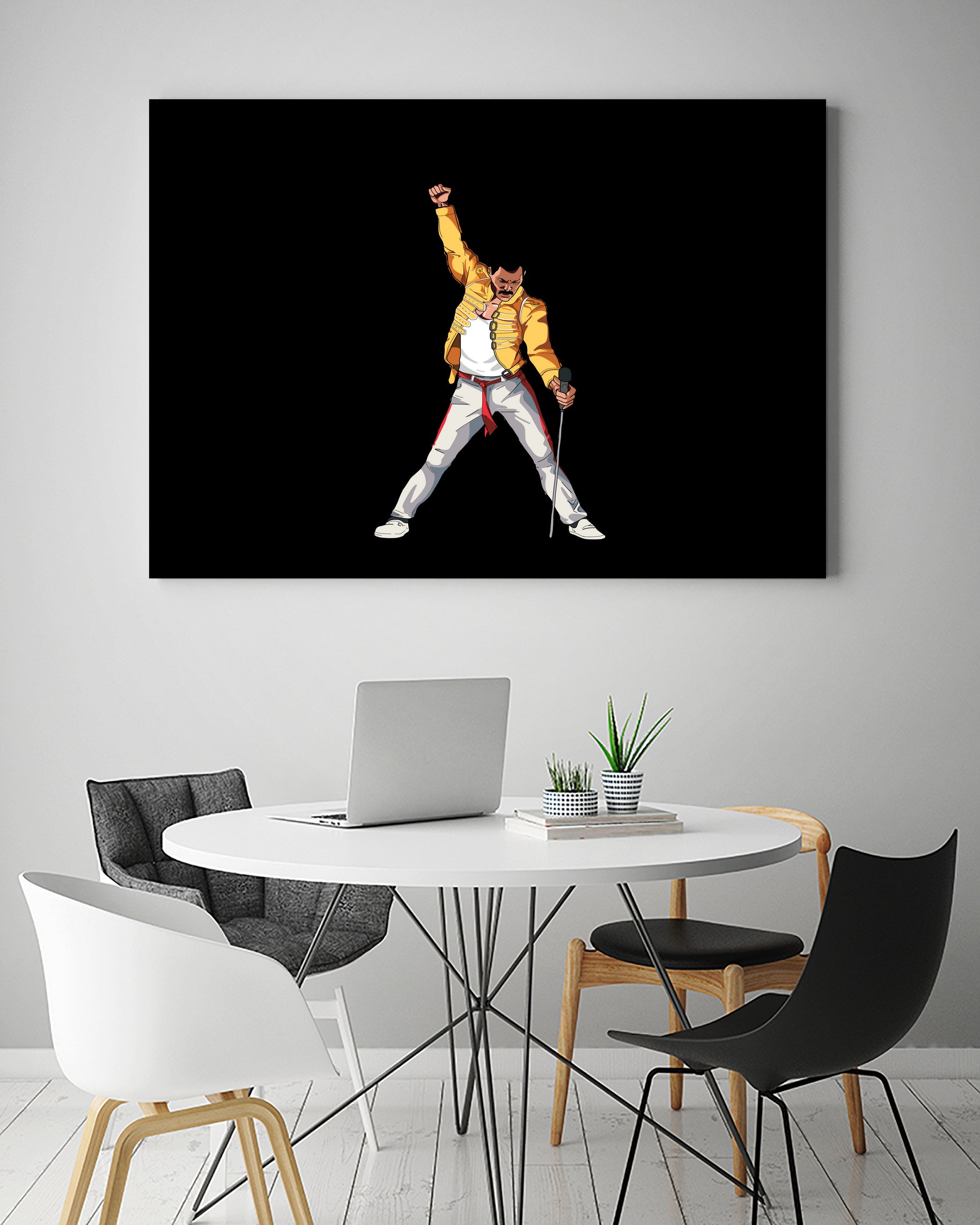 Freddy Mercury by Barbara Vigano on GIANT ART - yellow digital painting