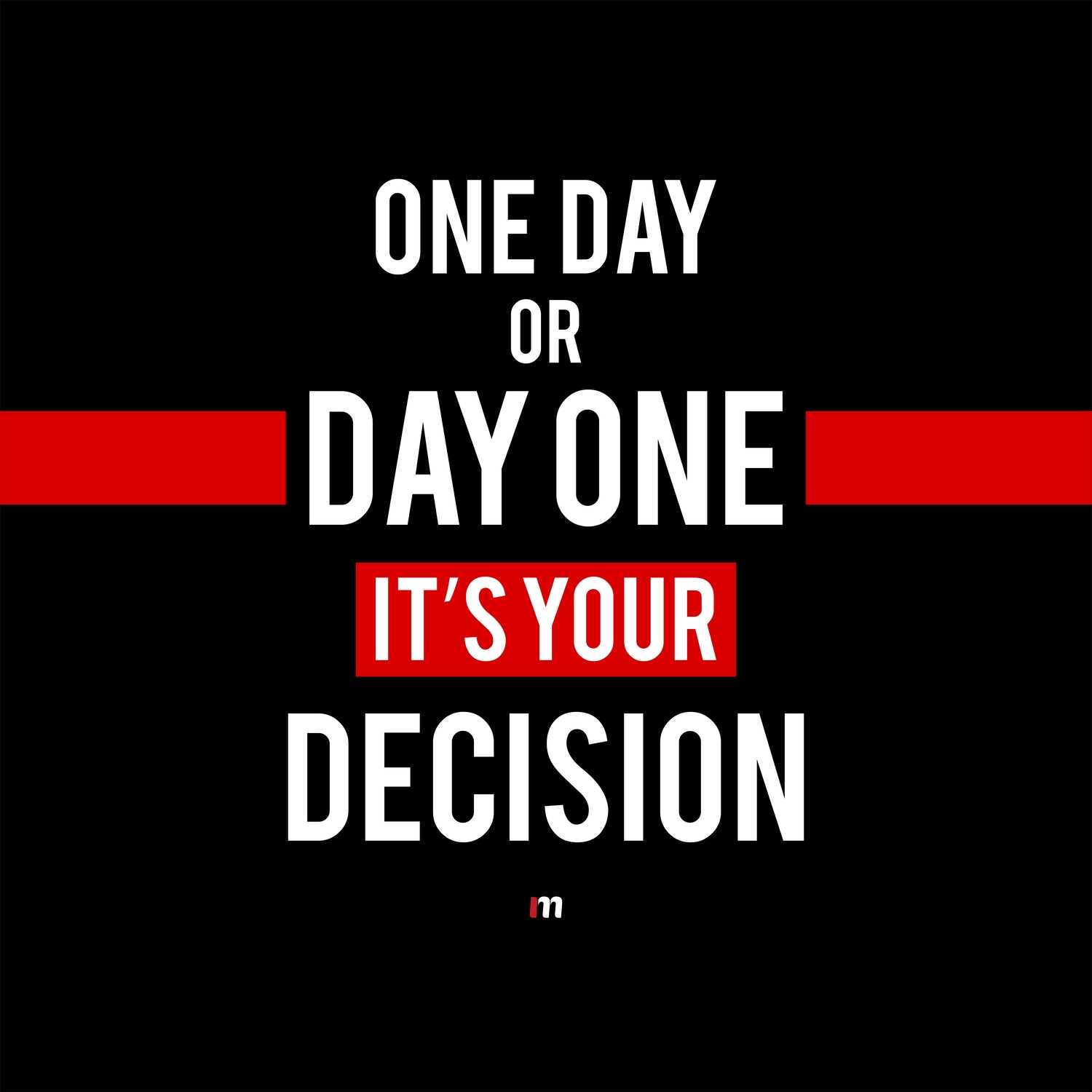 Decision by Mariana Angelova on GIANT ART - black typography