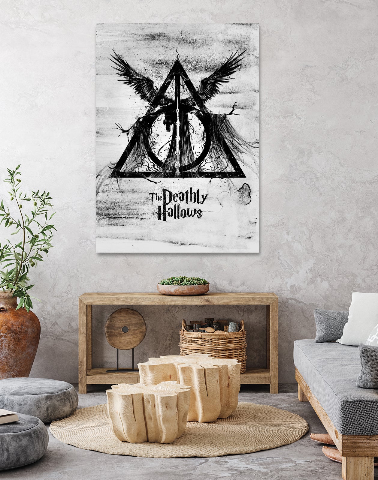 The Deathly Hallows by Nikita Abakumov on GIANT ART - gray digital painting