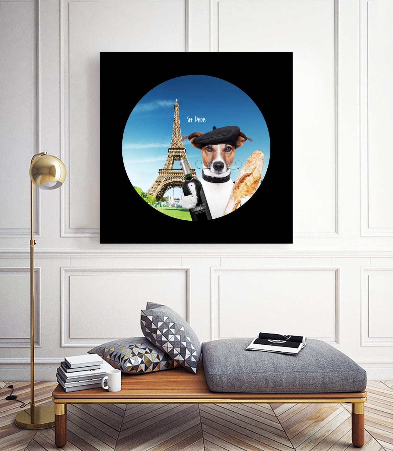 See Paris by Karine Osipyan on GIANT ART - blue photo illustration
