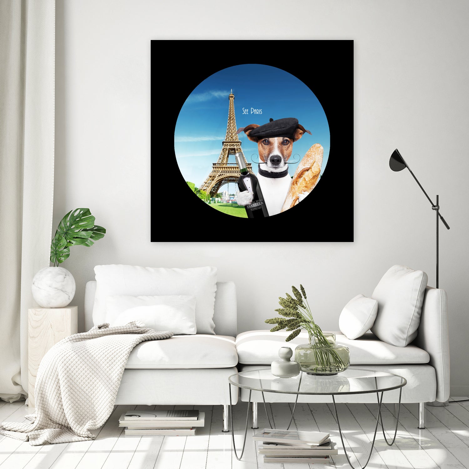 See Paris by Karine Osipyan on GIANT ART - blue photo illustration