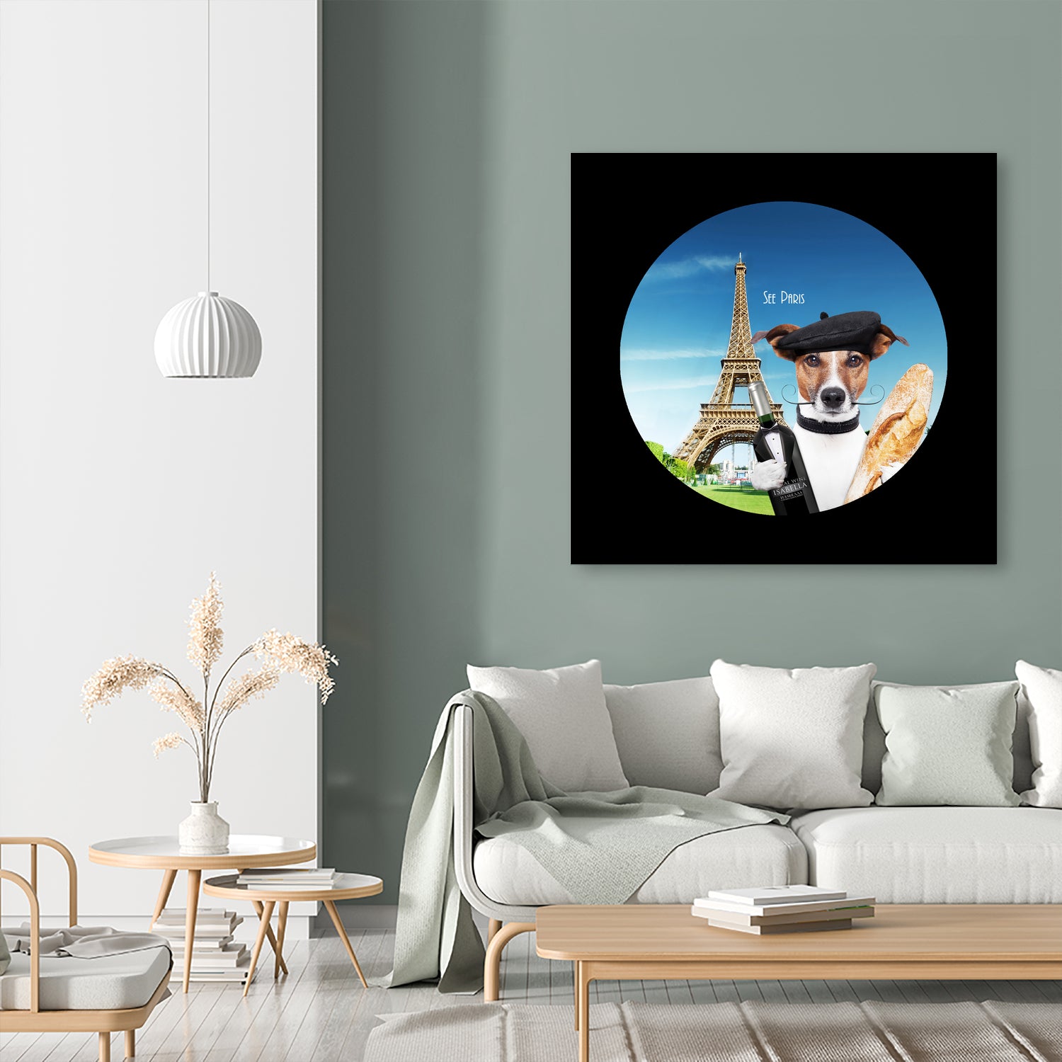 See Paris by Karine Osipyan on GIANT ART - blue photo illustration