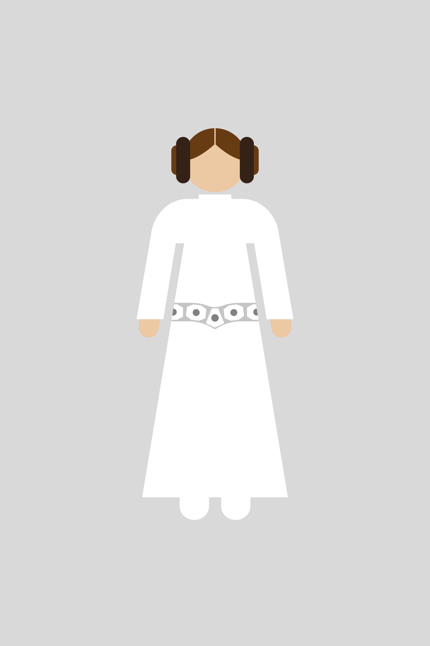 Leia 02 by Viktor Hertz on GIANT ART - white vector illustration