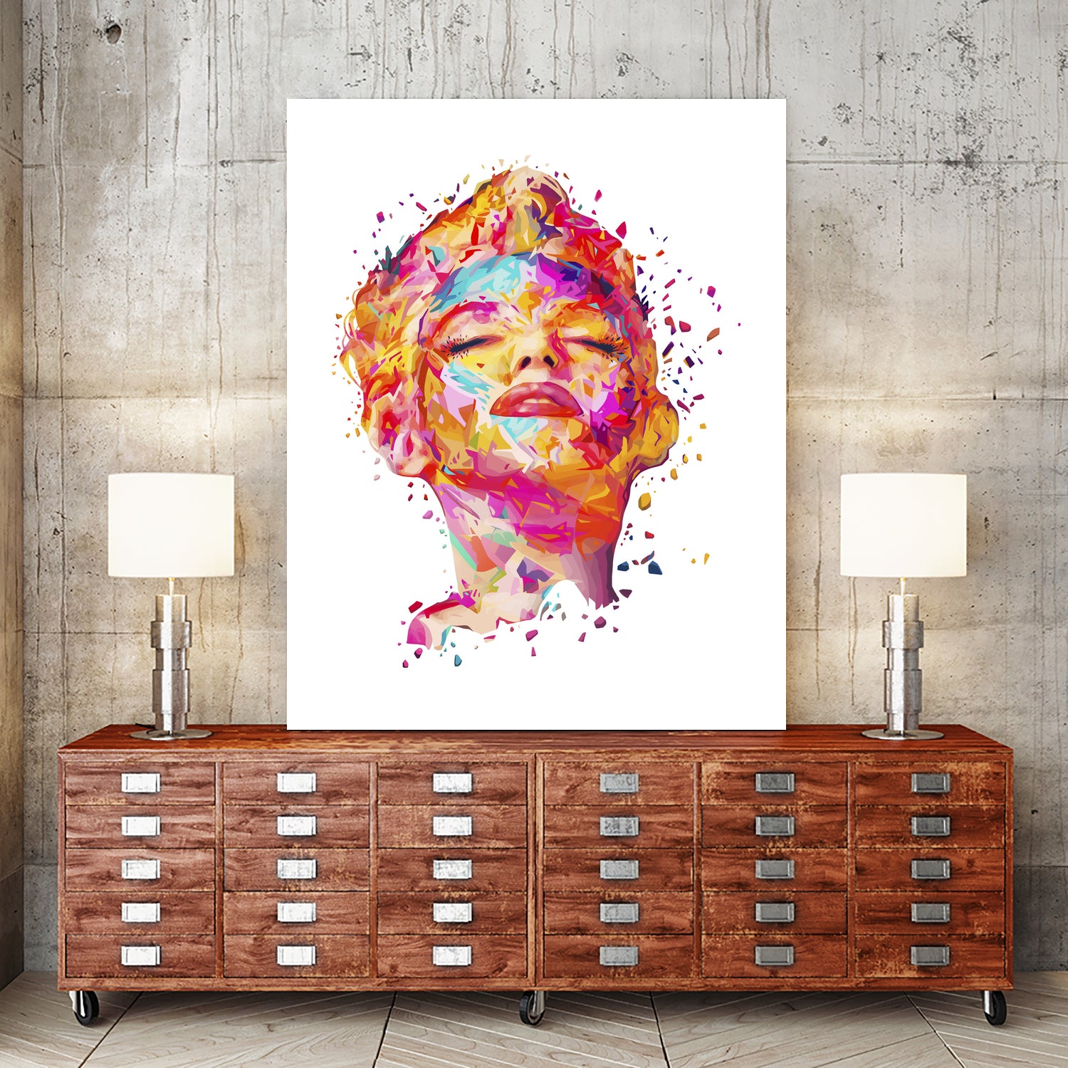 Marilyn White by Alessandro Pautasso on GIANT ART - white digital painting