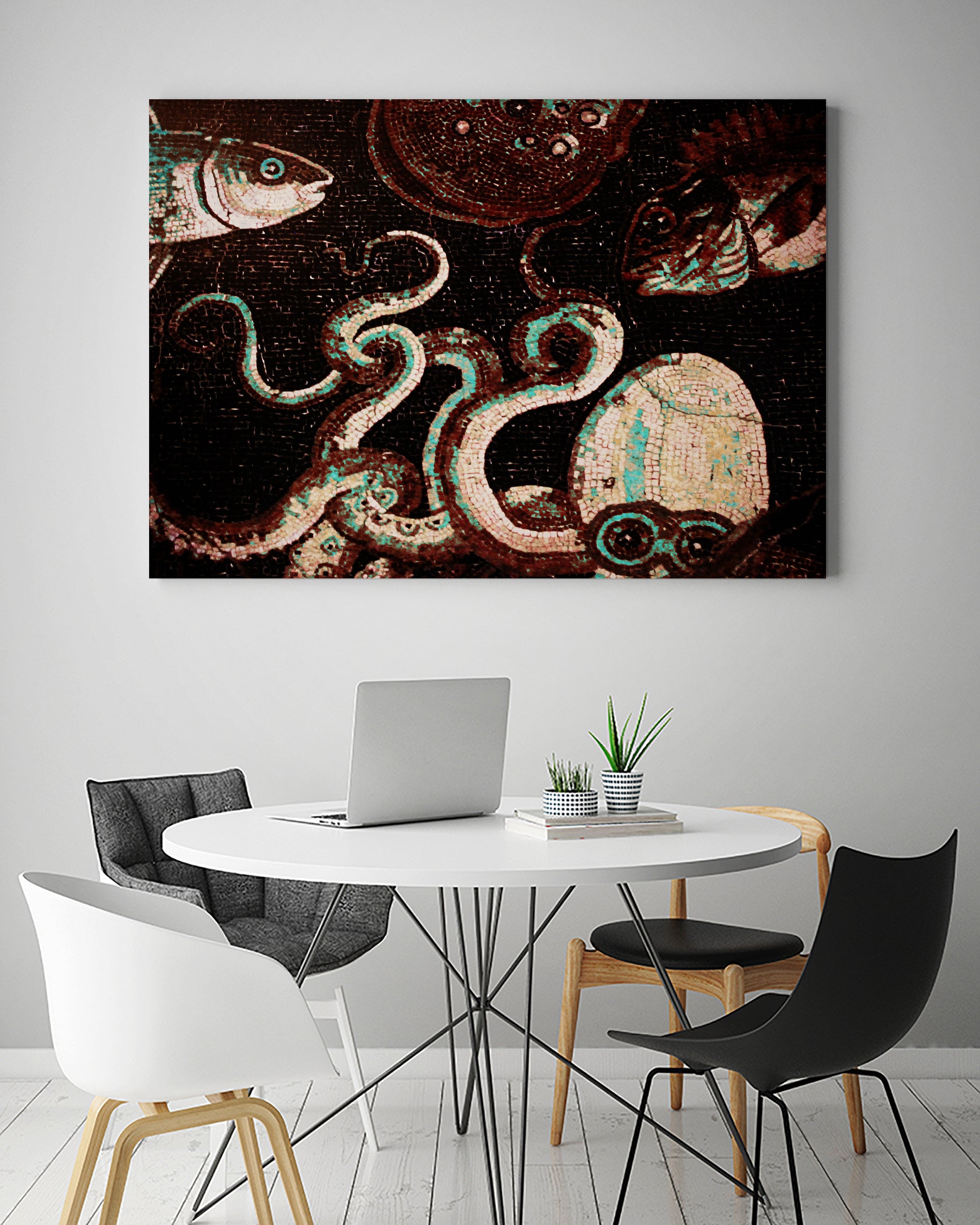 Old Time Octopus by Sharon Coty on GIANT ART - brown photo manipulation