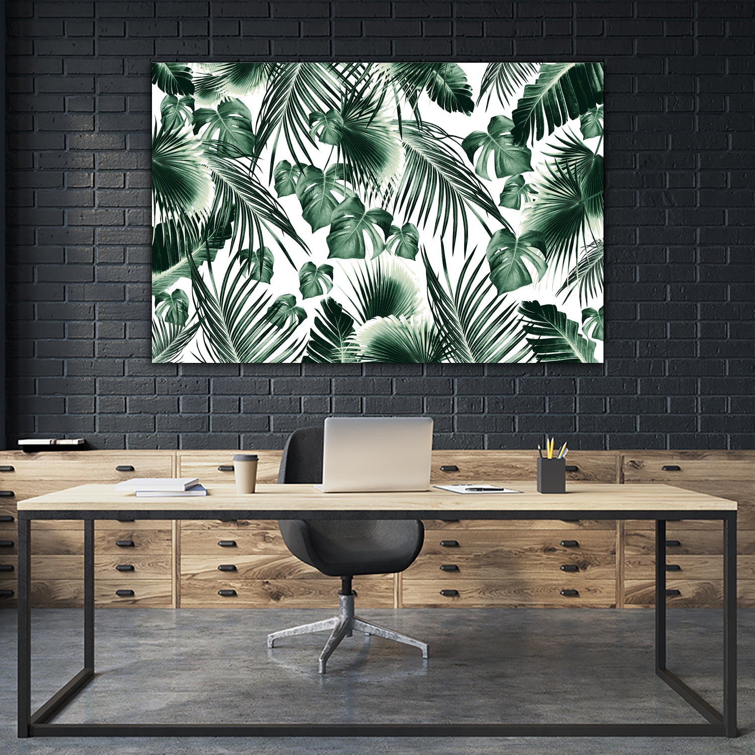 Tropical Jungle Leaves 7 by Anitas Bellas Art on GIANT ART - green botanical leaves