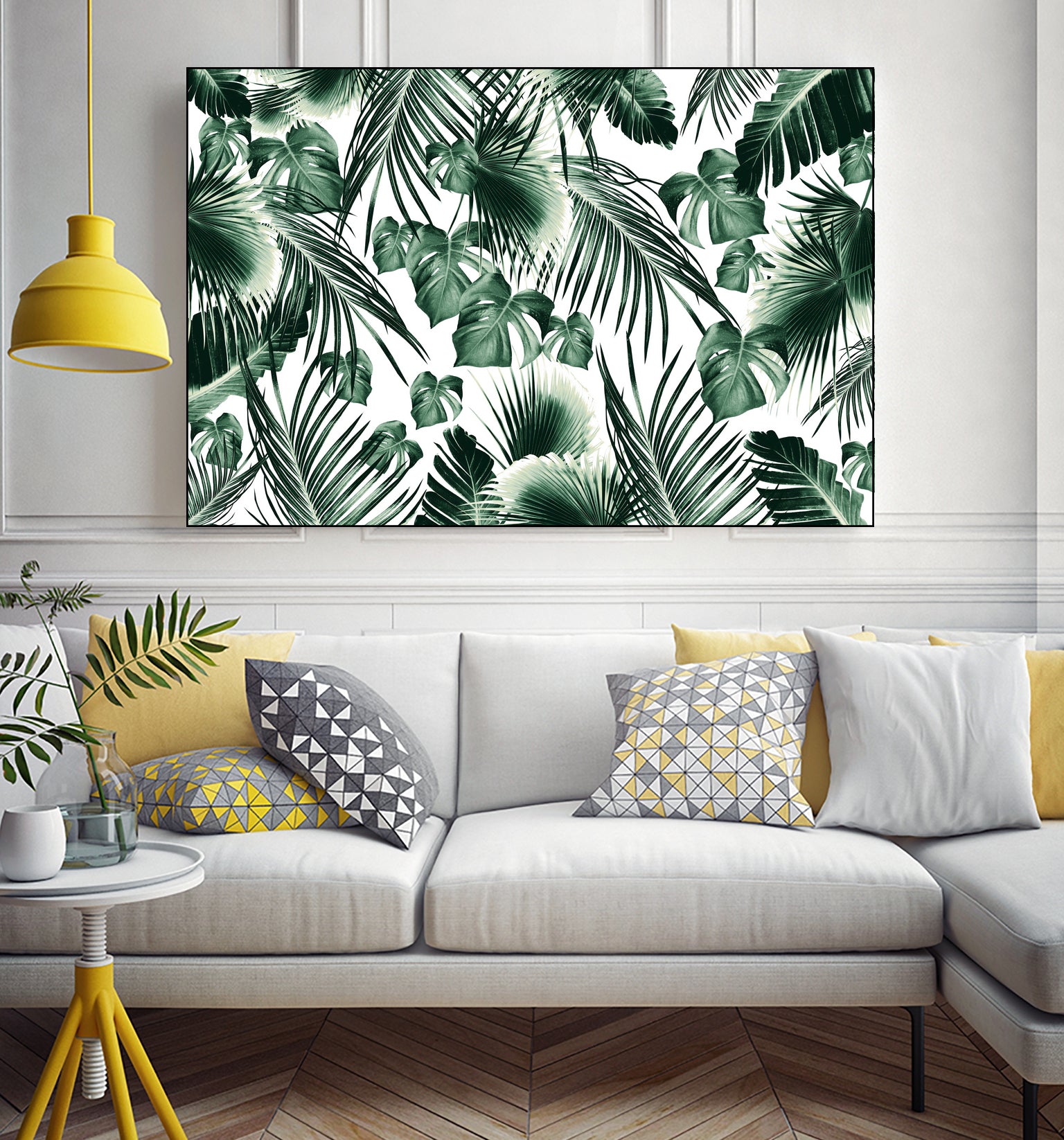 Tropical Jungle Leaves 7 by Anitas Bellas Art on GIANT ART - green botanical leaves