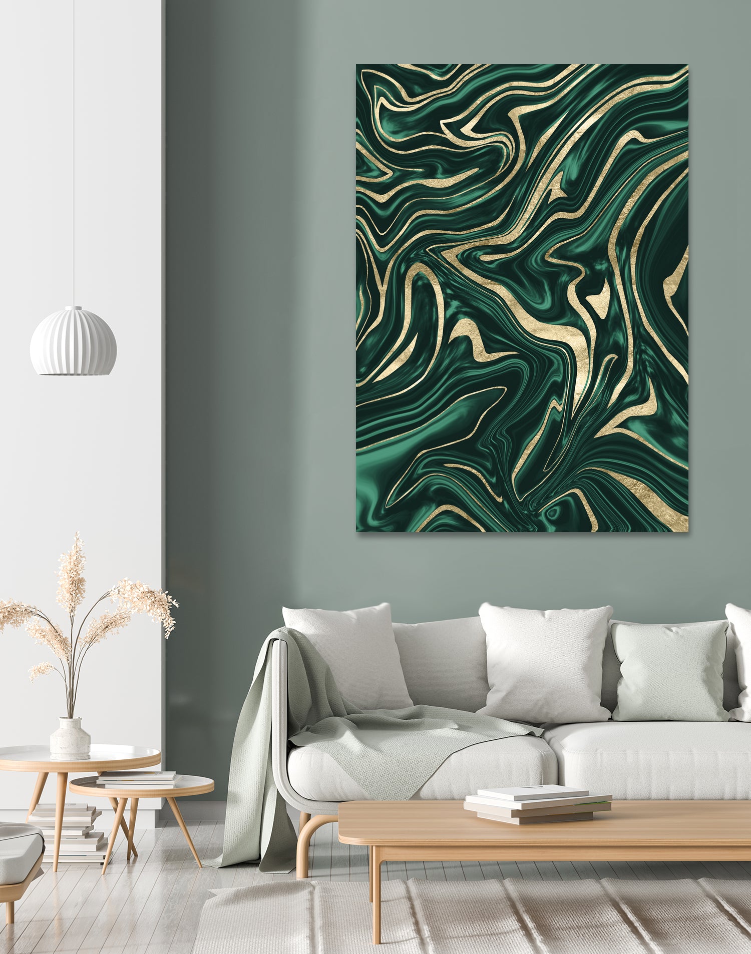 Emerald Green Black Gold Marble #1 #decor #art by Anita & Bella Jantz on GIANT ART - green digital painting