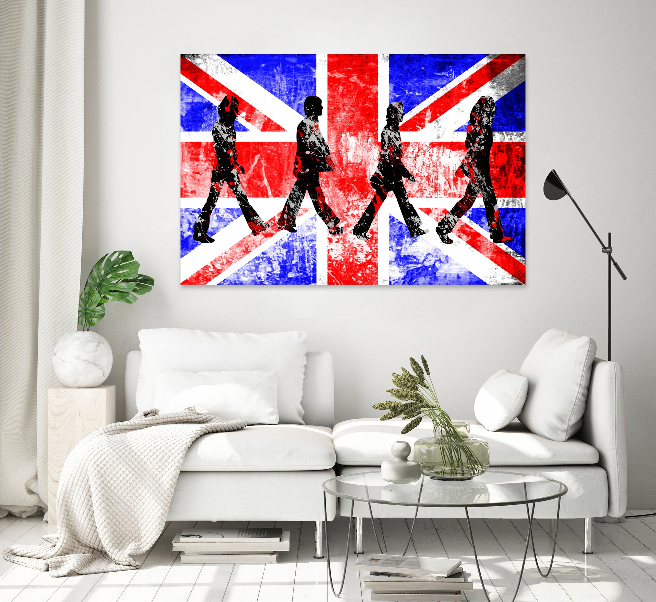 Beatles | Abbey Road | Pop Art by William Cuccio on GIANT ART - red digital painting