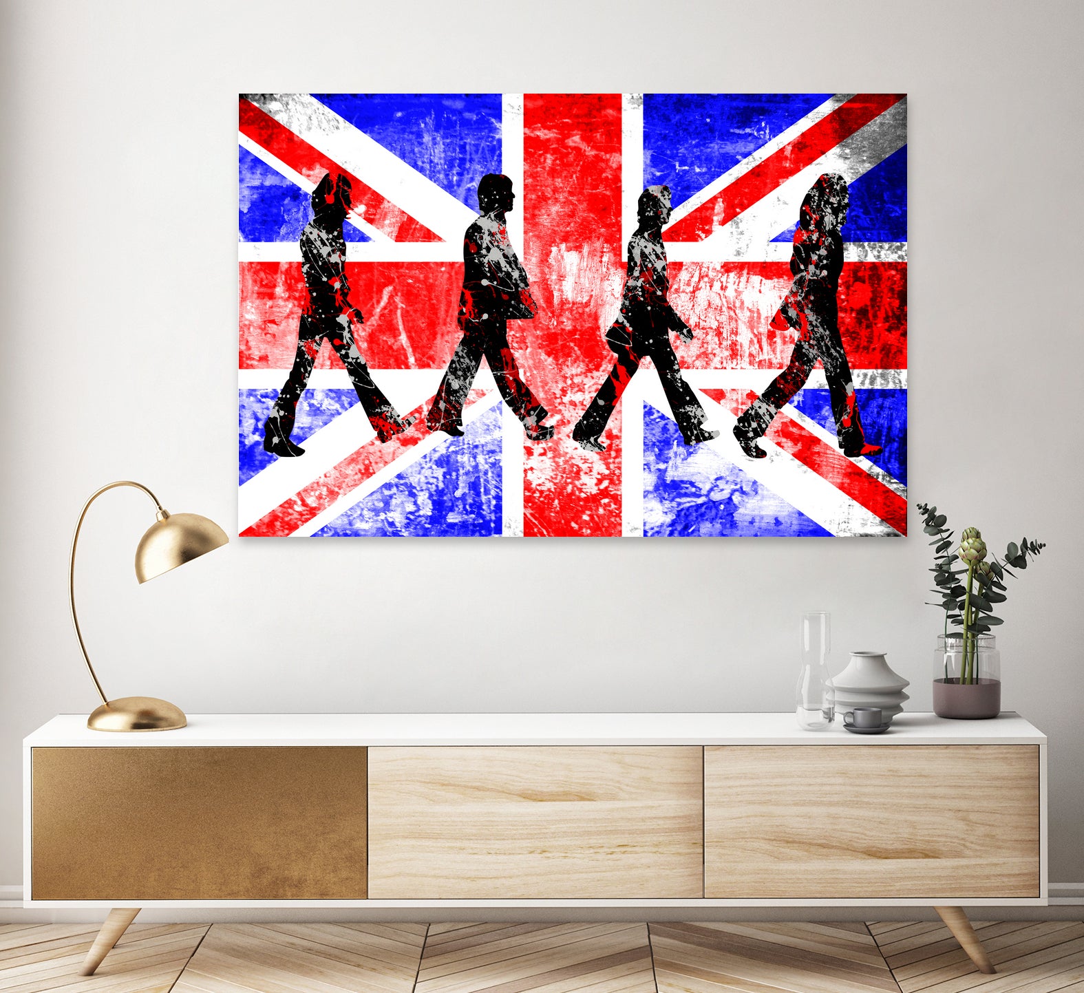 Beatles | Abbey Road | Pop Art by William Cuccio on GIANT ART - red digital painting