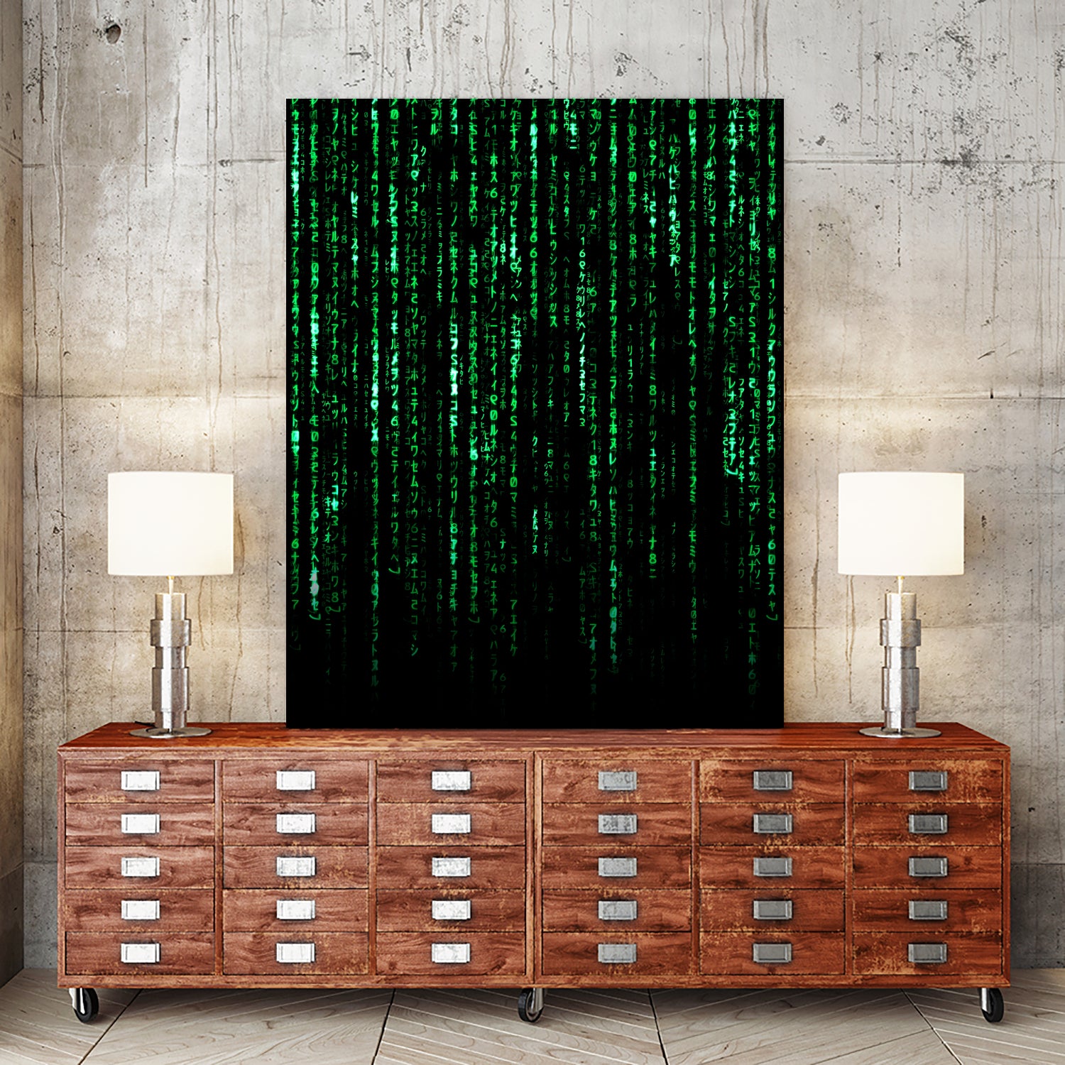 The Matrix Code by Nikita Abakumov on GIANT ART - black digital painting
